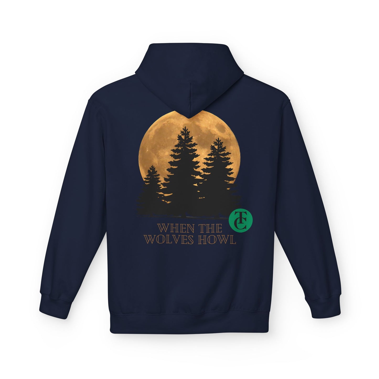 Midweight Softstyle Fleece Hoodie - 'When the Wolves Howl' Design