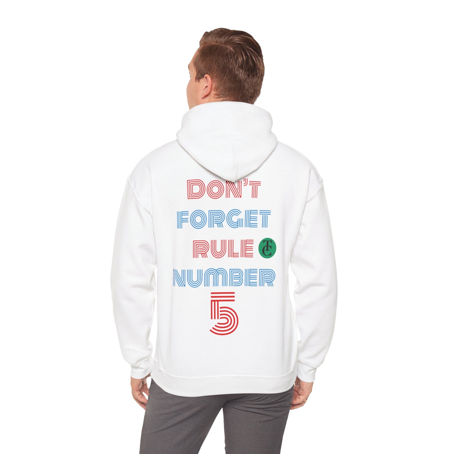 Stylish Reminder Hoodie - Perfect Gift for Friends, Casual Wear, Rule Number 5, Cozy Sweatshirt, Laid-back Fashion - THE CATCH