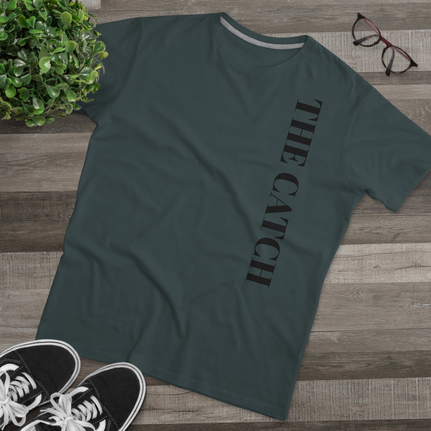 Men's Modern-fit Tee - 'The Catch' Graphic Tee with 'Reincarnation' Design