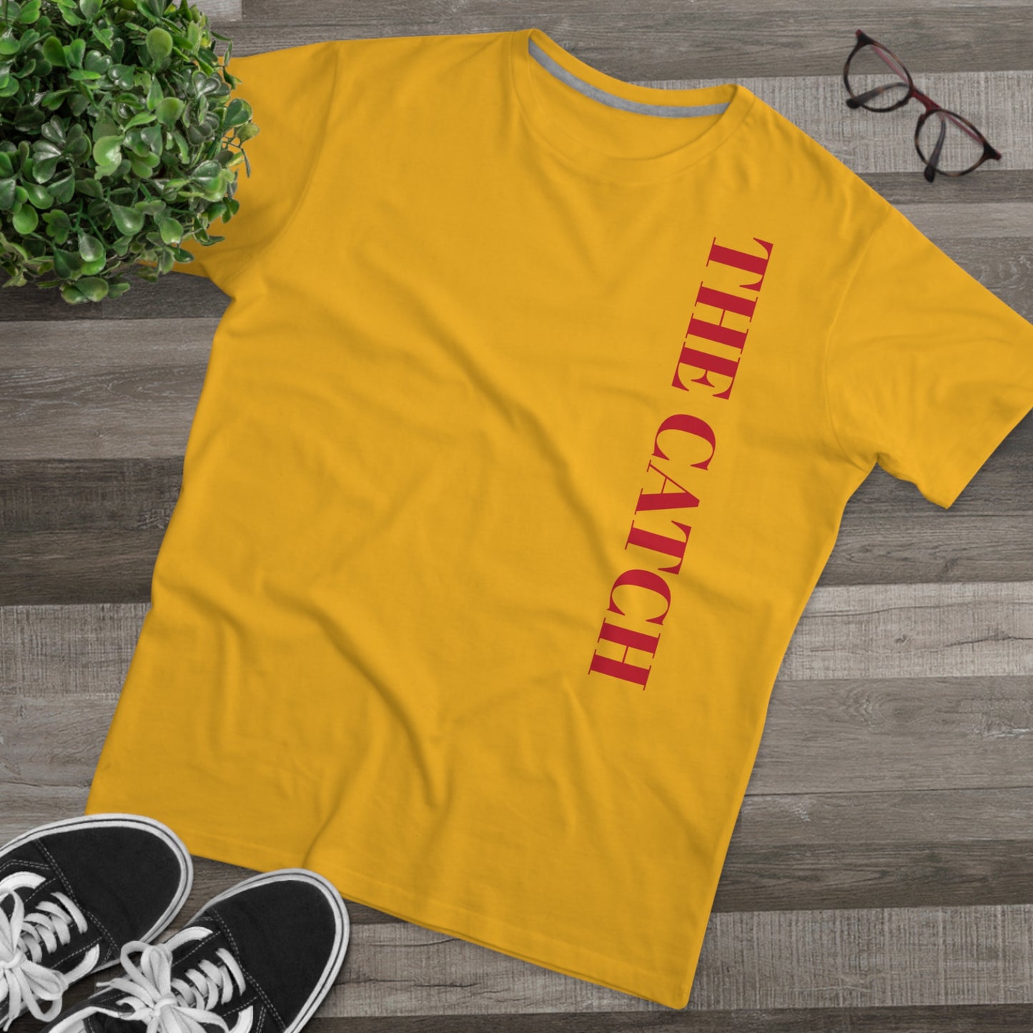 Men's Modern-fit Tee - 'The Catch' Graphic Tee with 'Reincarnation' Design