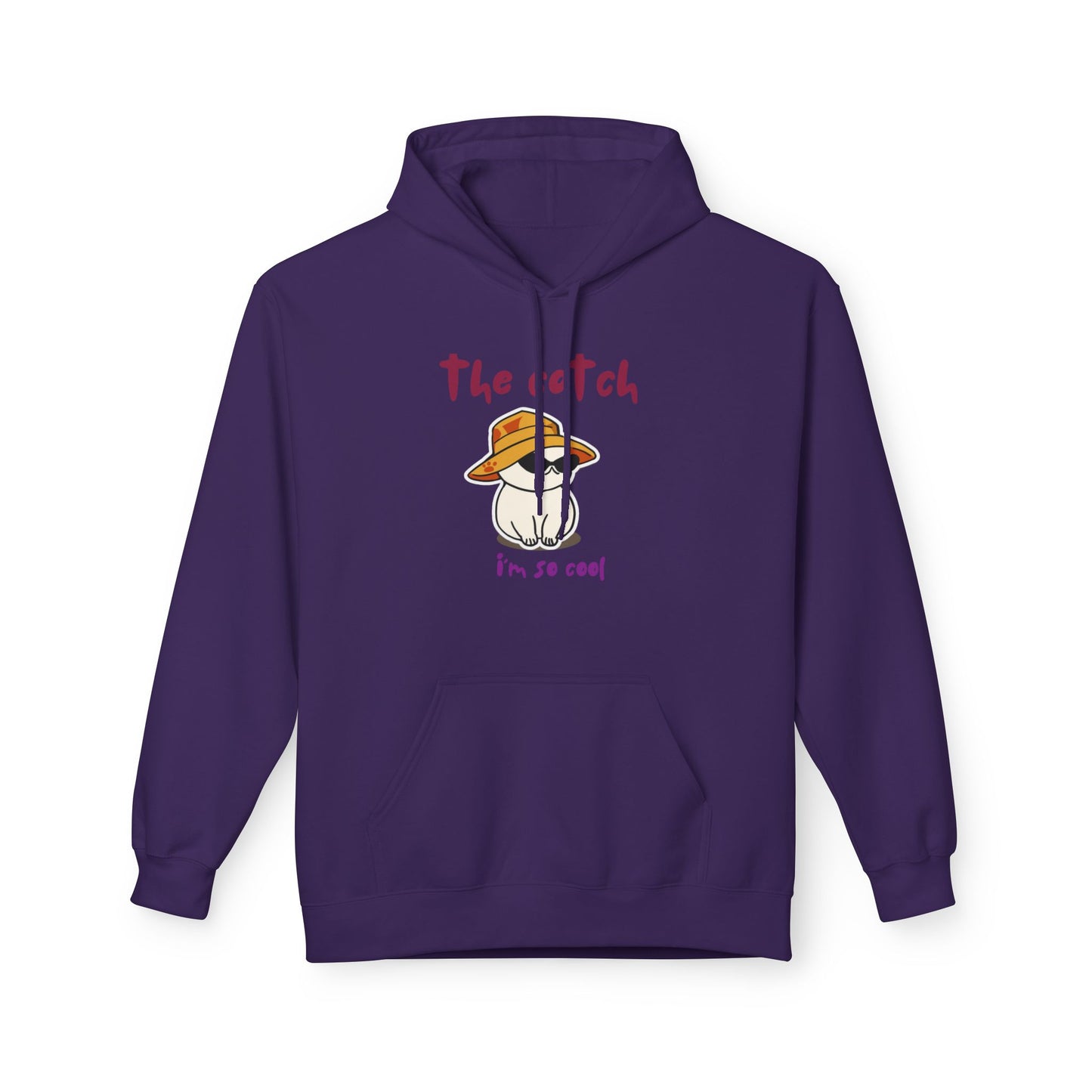 Cool Cat Fleece Hoodie - The Catch Design