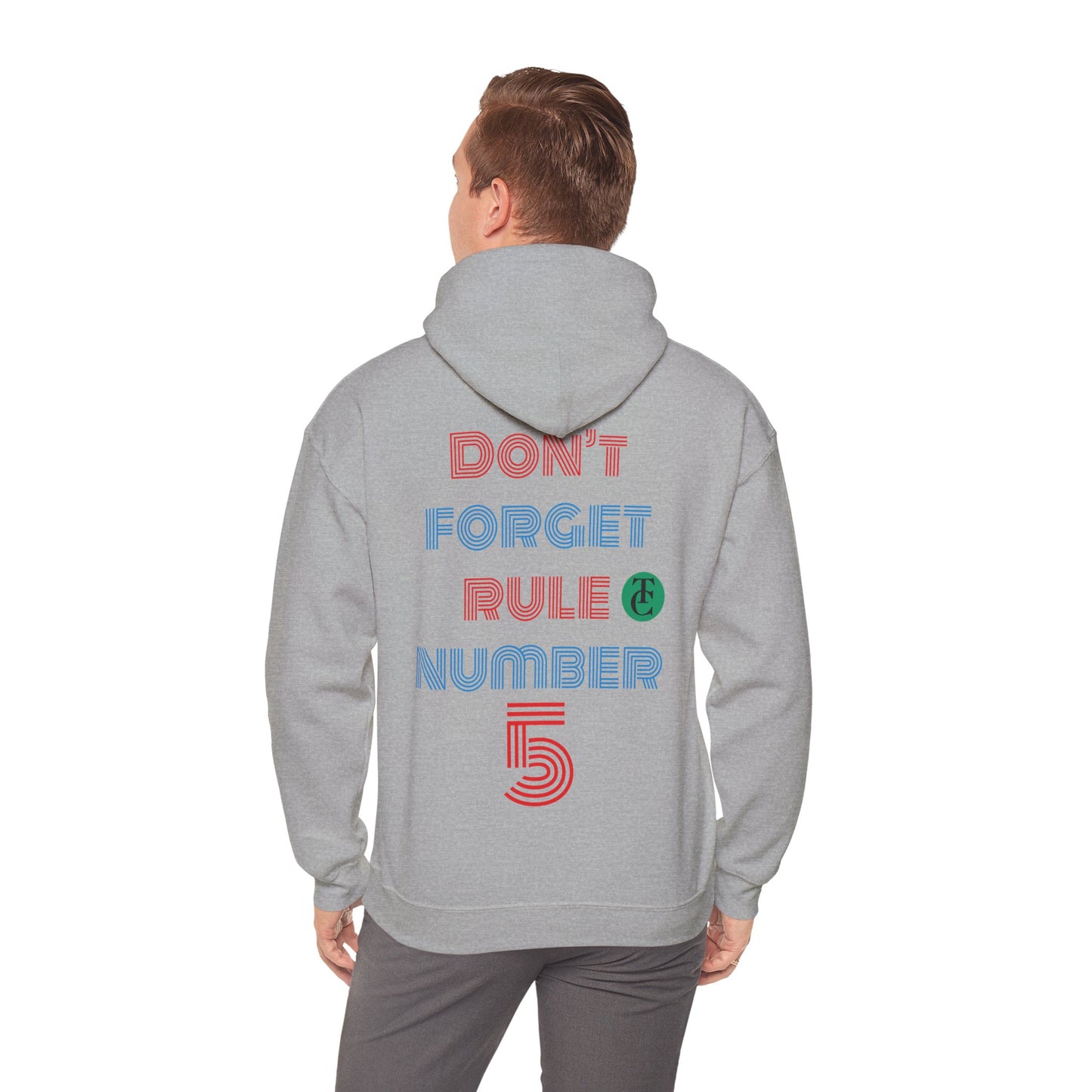 Stylish Reminder Hoodie - Perfect Gift for Friends, Casual Wear, Rule Number 5, Cozy Sweatshirt, Laid-back Fashion
