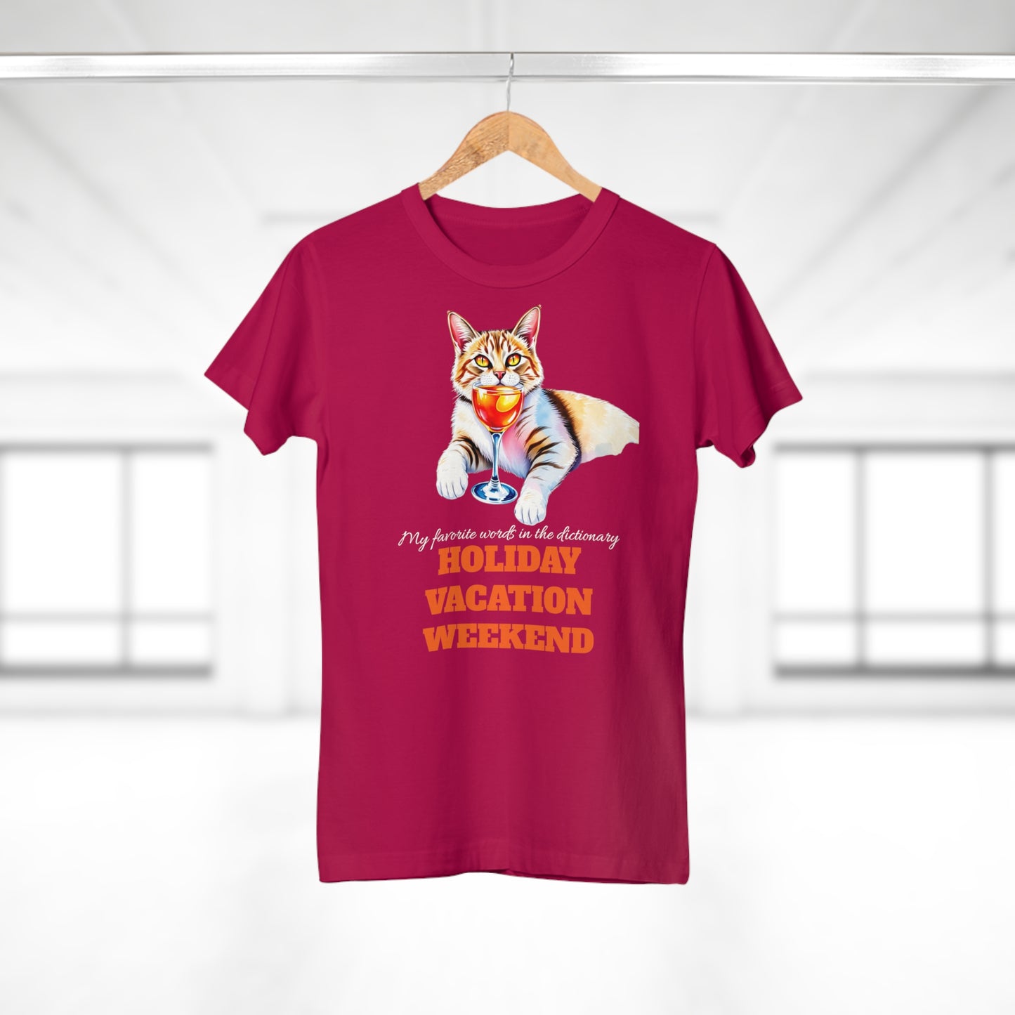 Cat Lover's Holiday Vacation T-Shirt
