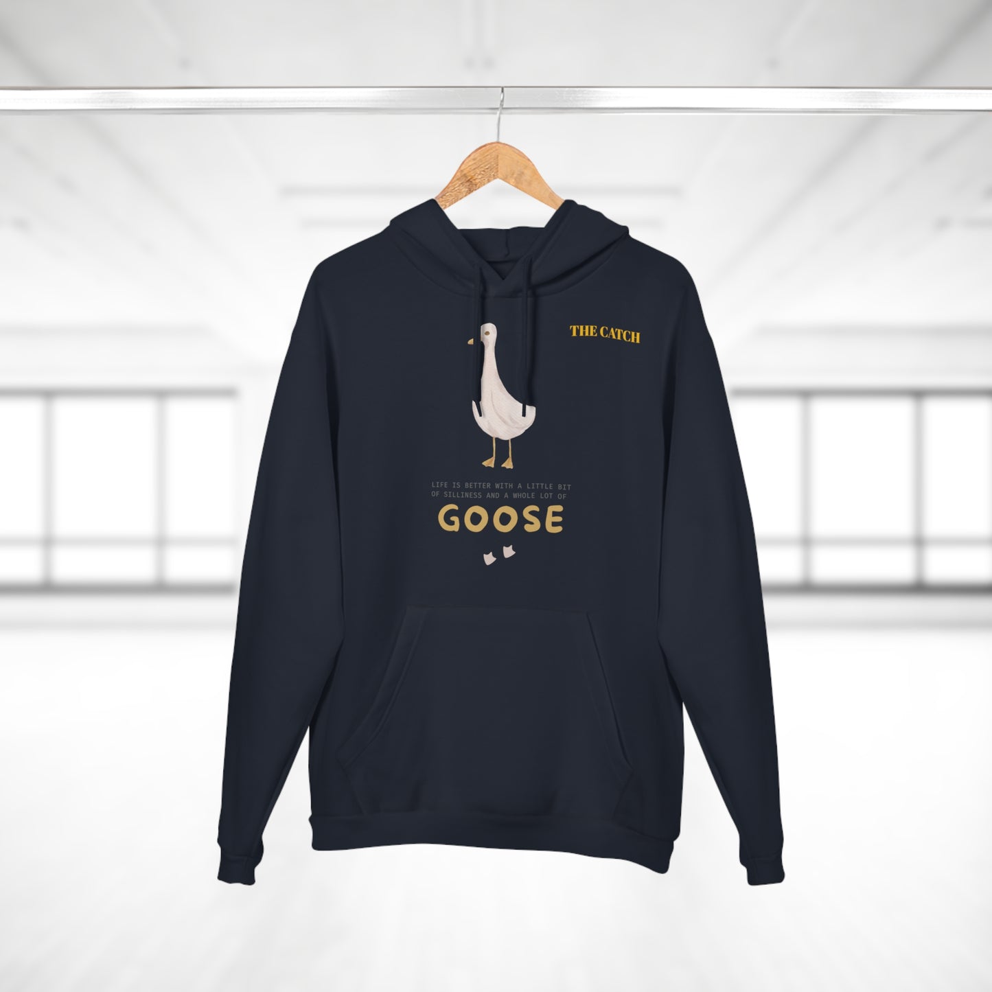 Funny Goose Quote Pullover Hoodie - Life is Better with a Little Bit of Goose