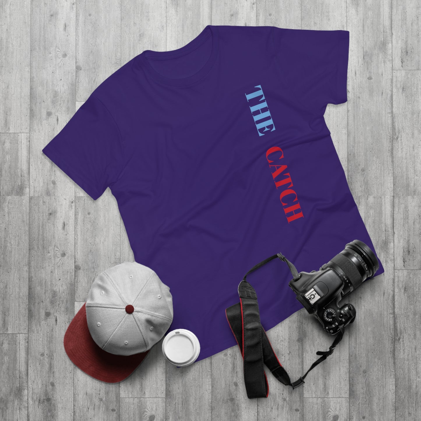 Men's Graphic T-Shirt - 'The Catch' Fallen Angel Design
