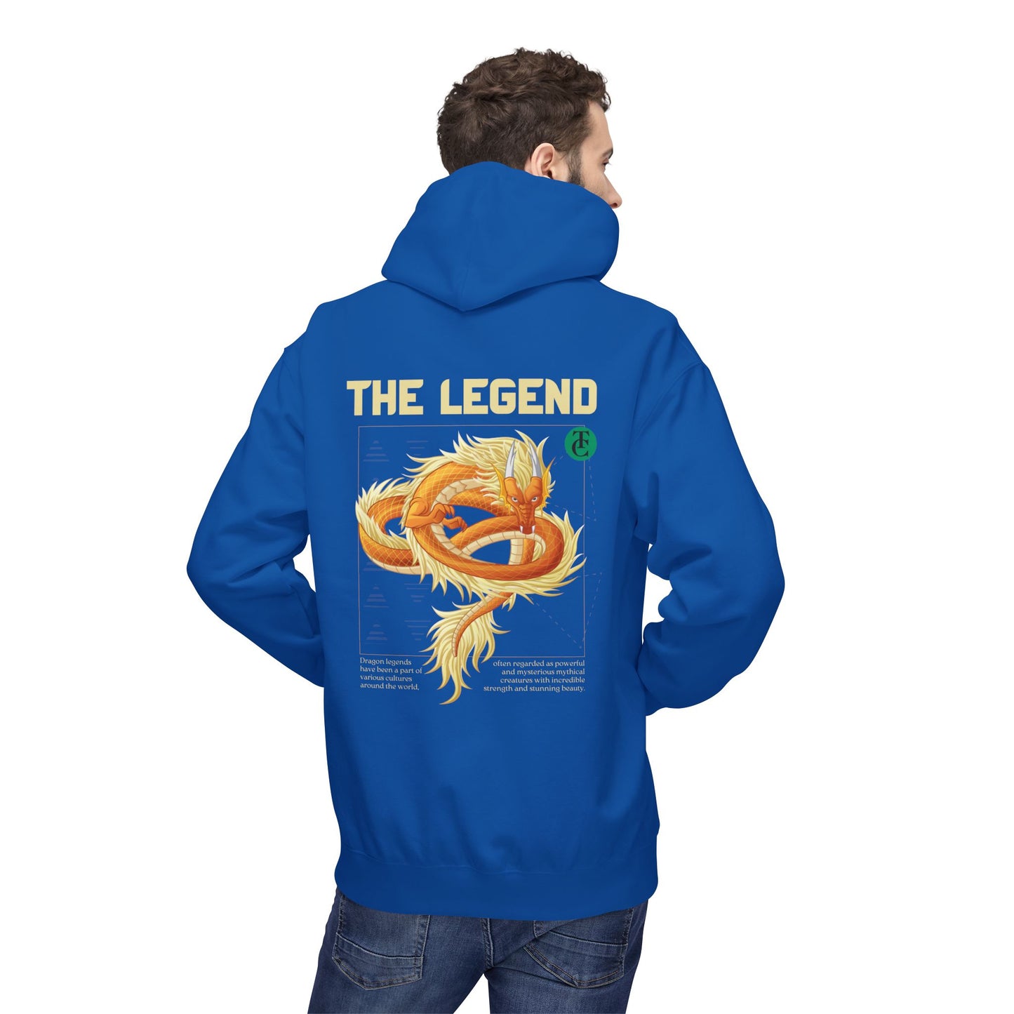 The Legend Dragon Hoodie - Midweight Softstyle Fleece