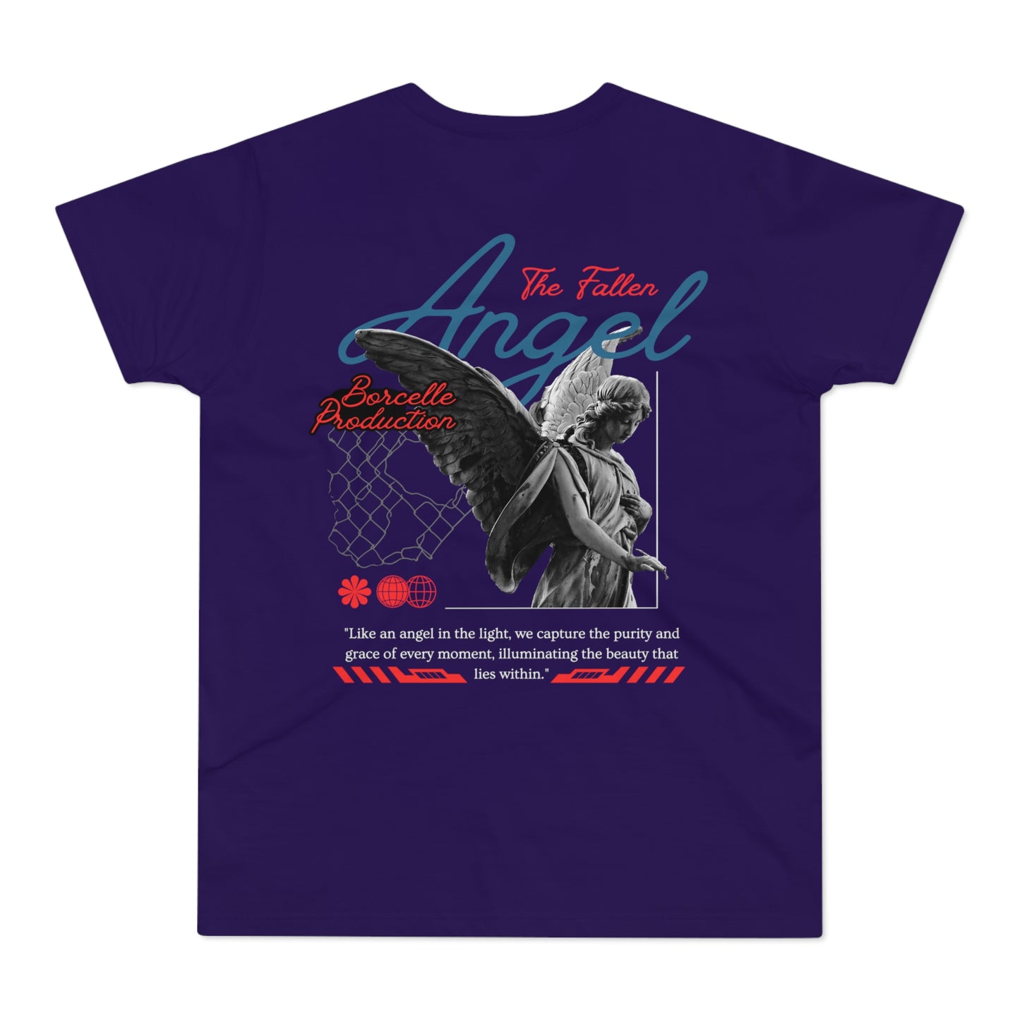 Men's Graphic T-Shirt - 'The Catch' Fallen Angel Design