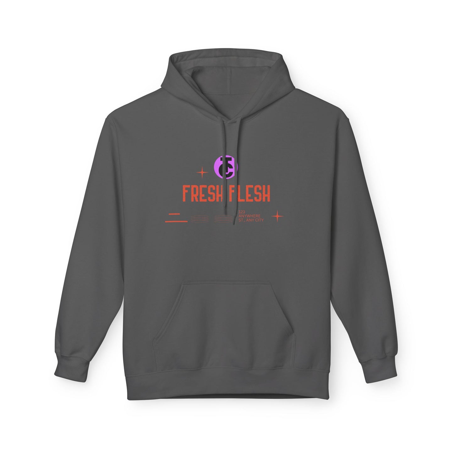Fresh Flesh Graphic Hoodie for Trendsetters Midweight Fleece Sweatshirt - THE CATCH