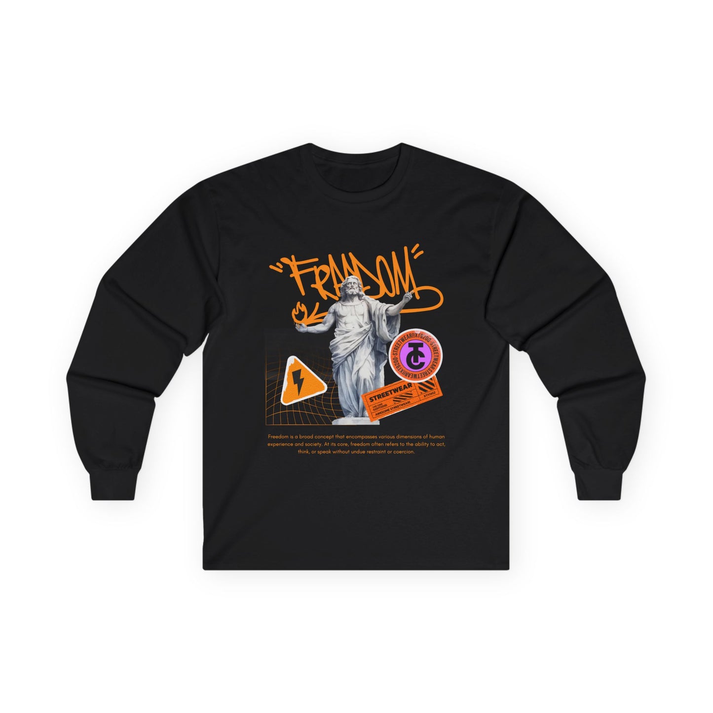 Freedom Statement Long Sleeve Tee - Ultra Cotton - THE CATCH