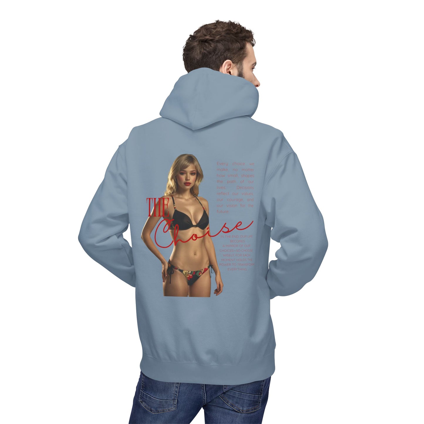 Stylish Fleece Hoodie with Unique Design, Cozy Streetwear, Gift for Him or Her, Casual Fashion, Perfect for Everyday Wear