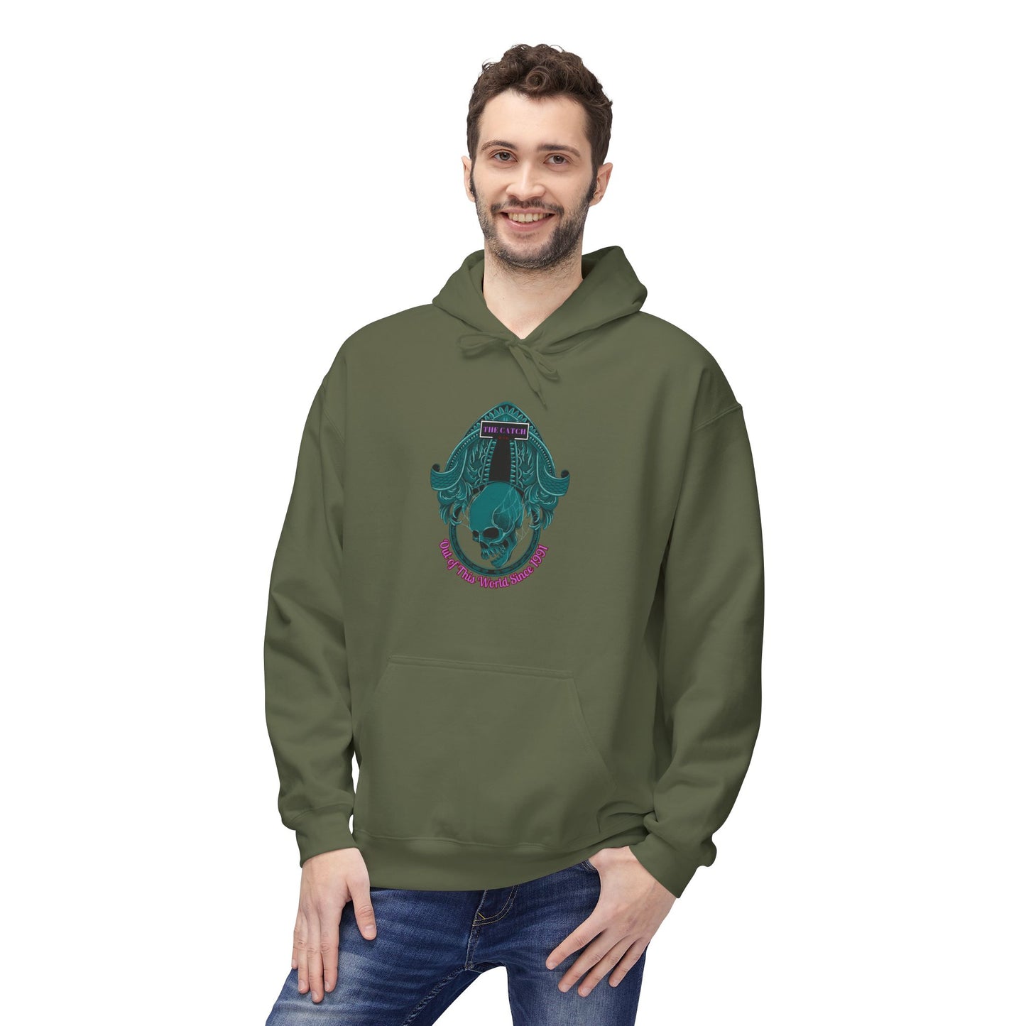 Midweight Fleece Hoodie - Unique Graphic Design for Cozy Comfort