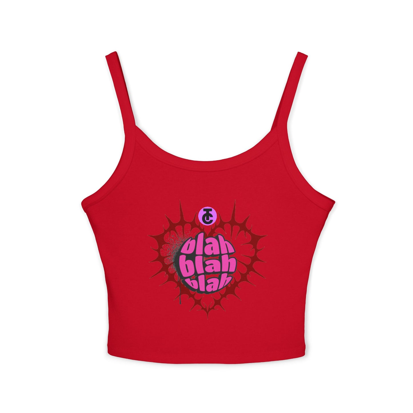 Bold Graphic Spaghetti Strap Tank Top, Summer Top, Festival Wear, Casual Chic, Heart Design, Edgy Tank, Gift Idea - THE CATCH
