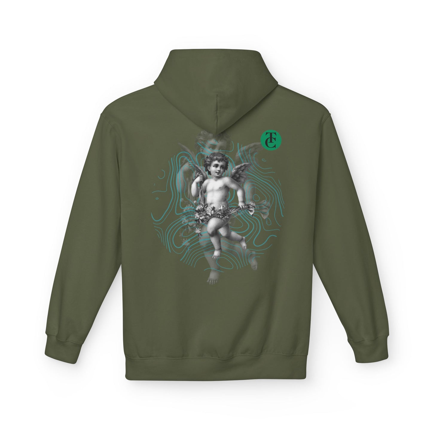 Fleece Hoodie with Cupid Design - Softstyle, Comfortable, Perfect for Casual Wear - THE CATCH