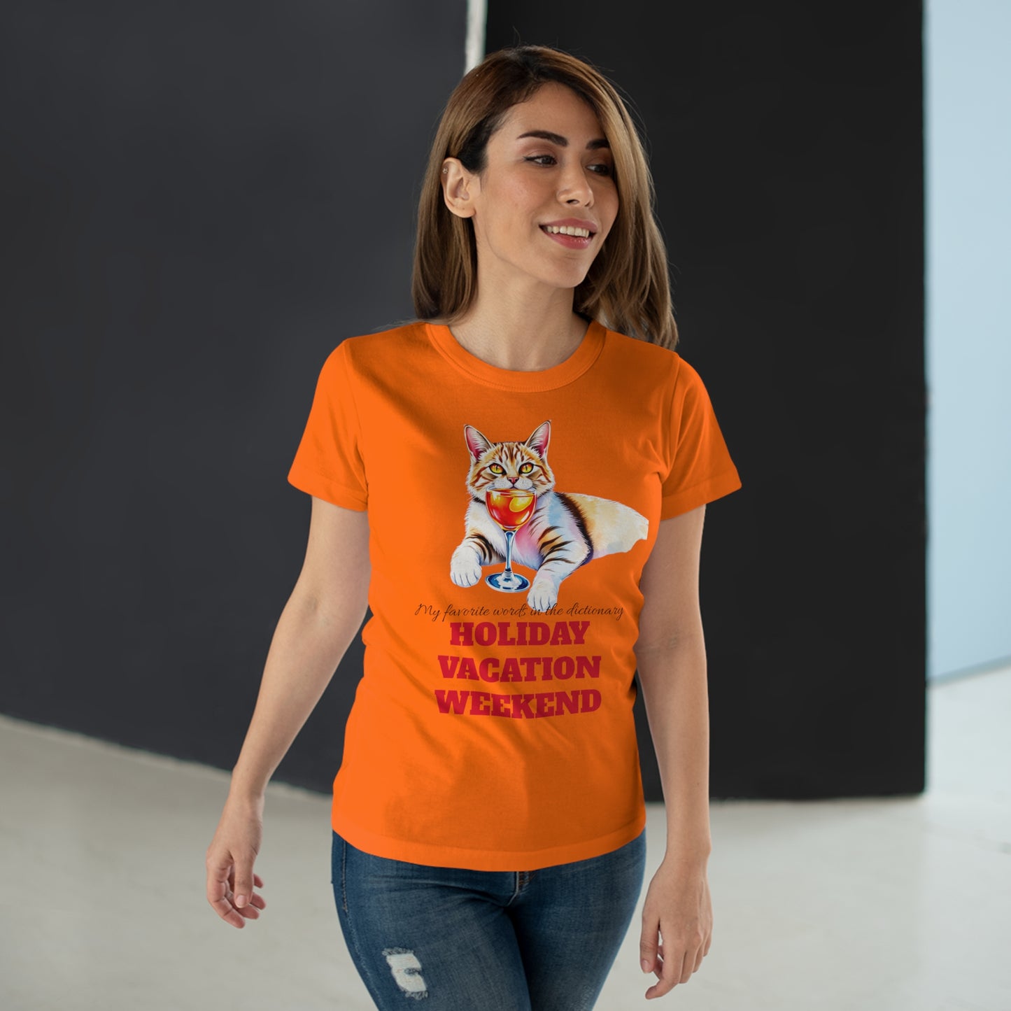 Cat Lover's Holiday Vacation T-Shirt