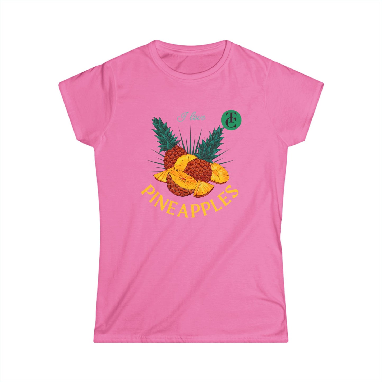 Pineapple Vibes Women's Tee, Tropical Shirt, Summer Outfit, Casual Wear, Gift for Fruit Lovers - THE CATCH