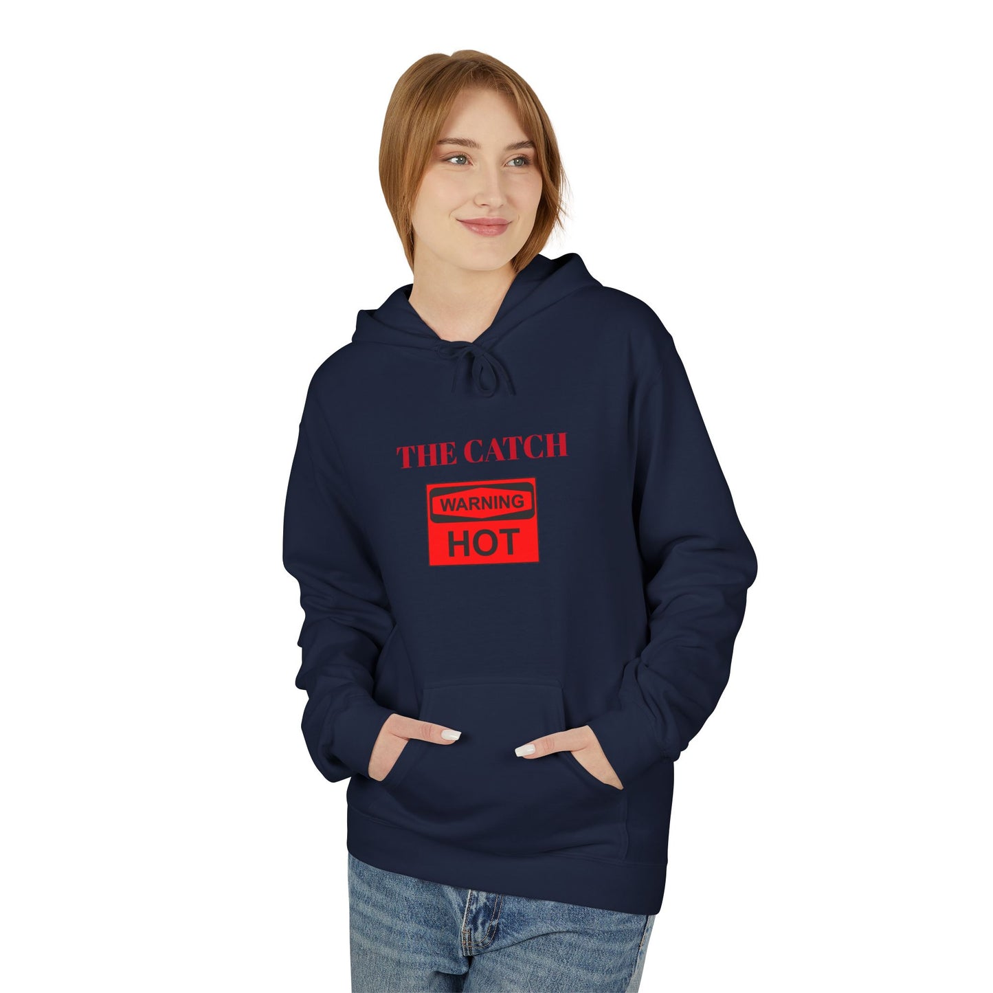 Warning Hot Hoodie - Midweight Softstyle Fleece