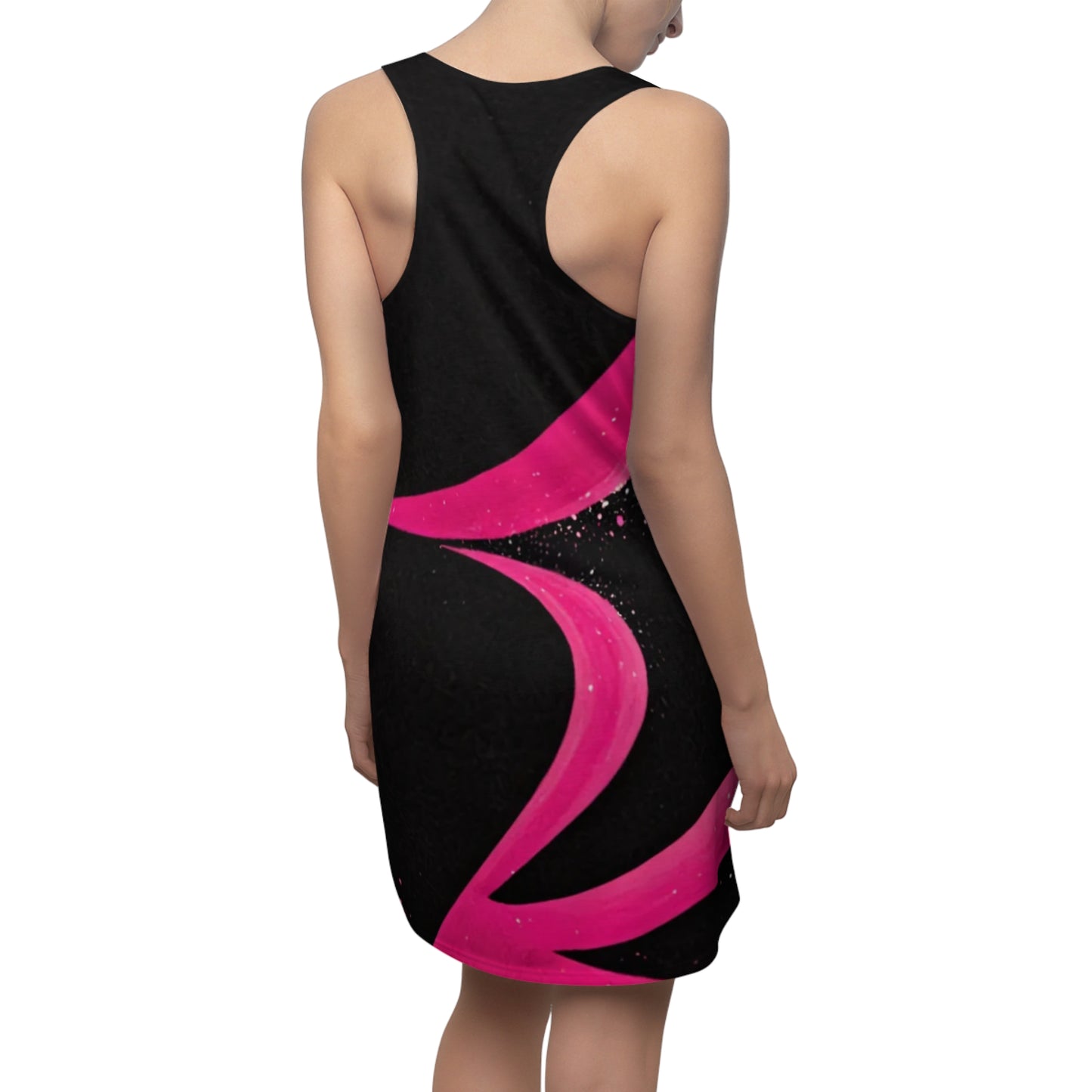 Stylish Women's Racerback Dress, AOP Casual Dress, Summer Party Outfit, Beach Cover-Up, Gift for Her, Vibrant Print Dress - THE CATCH