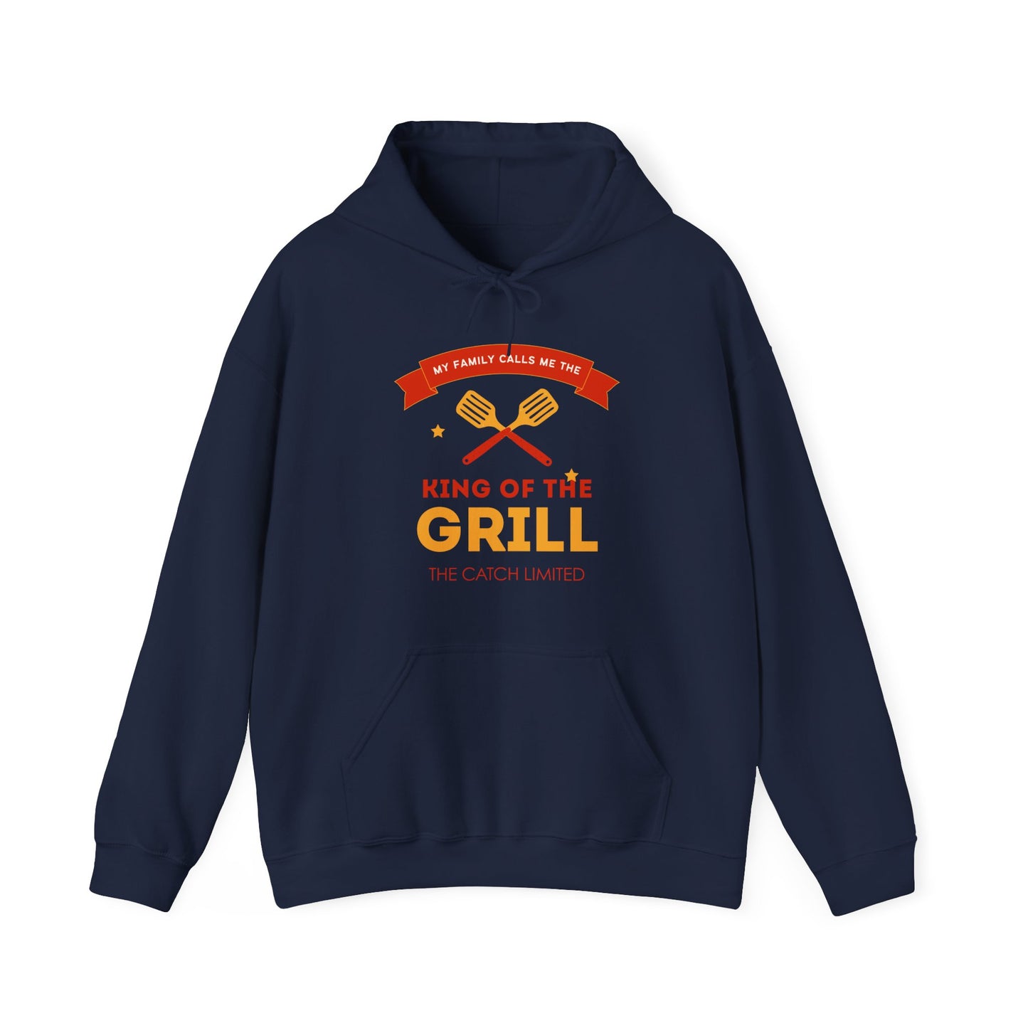 King of the Grill Heavy Blend™ Hooded Sweatshirt, BBQ Sweatshirt, Father's Day Gift, Grilling Hoodie, Casual Comfort Wear - THE CATCH