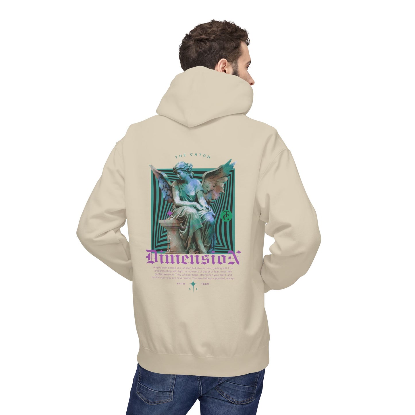 Cosmic Dimension Hoodie | Softstyle Fleece Wear, Unique Graphic Pullover, Gift for Astronomers, Casual Streetwear - THE CATCH