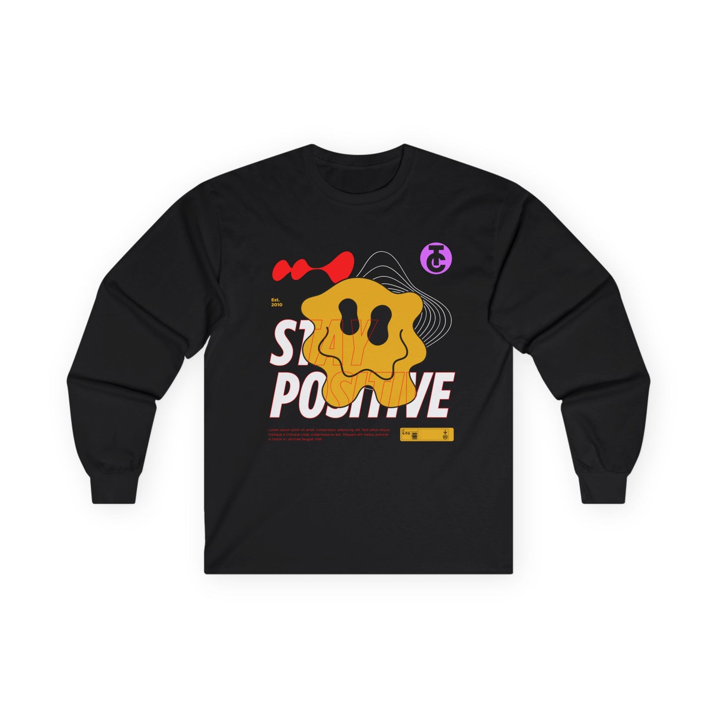 Stay Positive Long Sleeve Tee - Casual Comfort for Everyone - THE CATCH