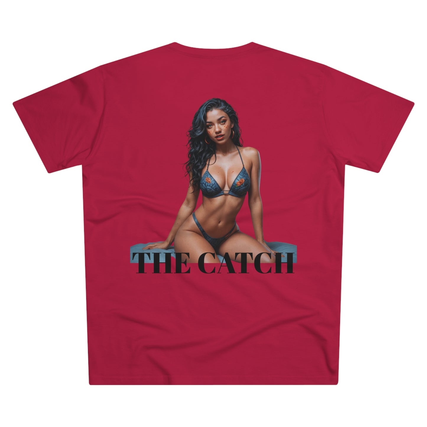 Men's Modern-Fit Tee - Stylish Casual Tee with "THE CATCH" Design