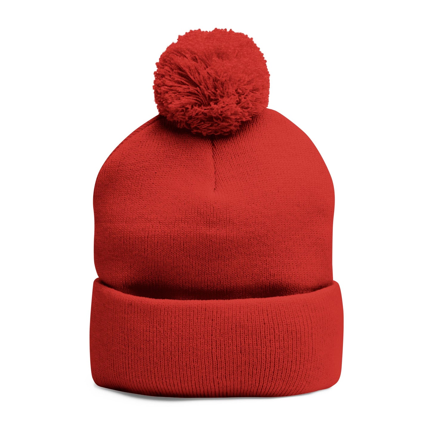Cozy Embroidered Pom-Pom Knit Cap, - THE CATCH