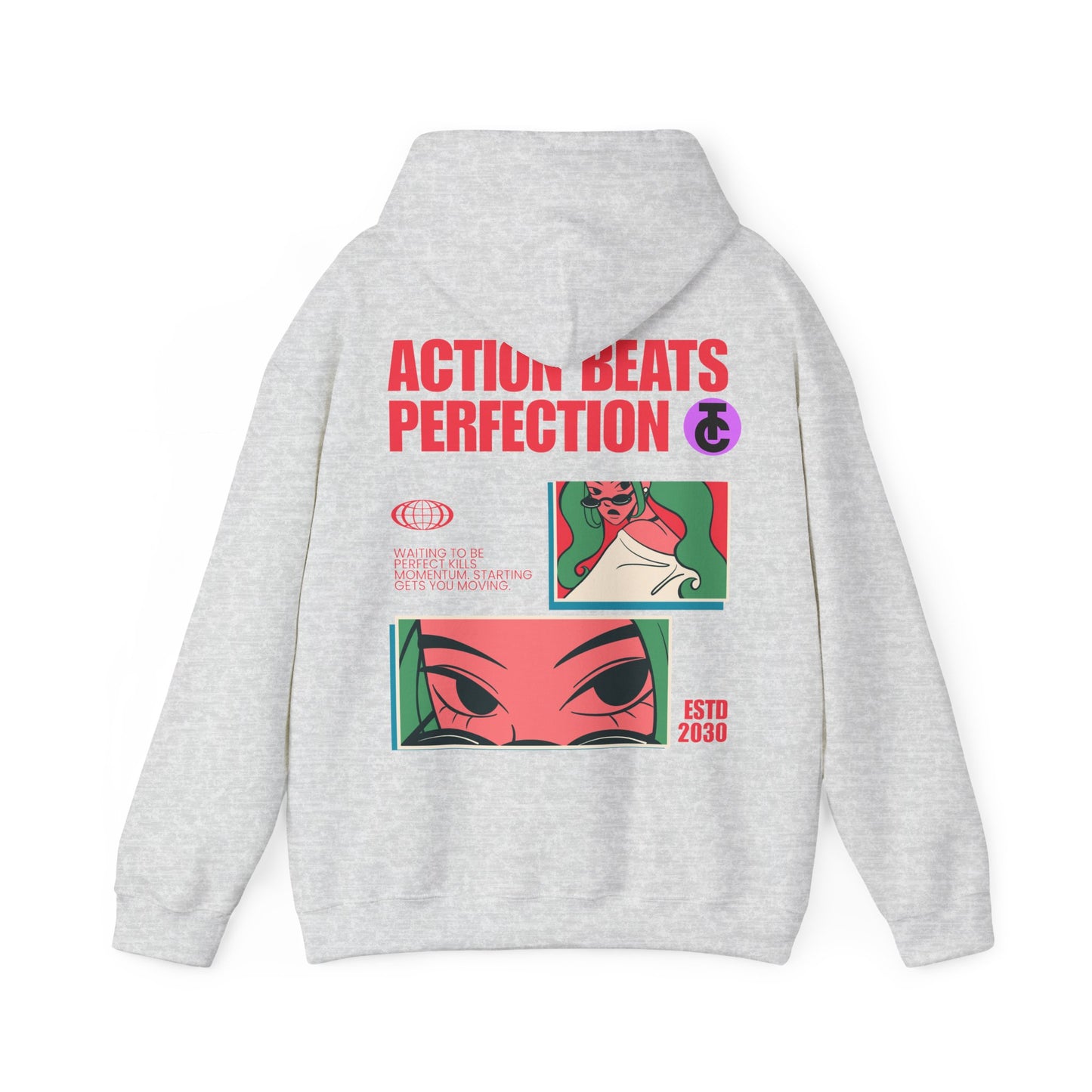 Stylish Hoodie with Bold Graphic Design | Cozy Streetwear for Every Occasion, Trendy Gift, Casual Wear, Fashion Statement - THE CATCH