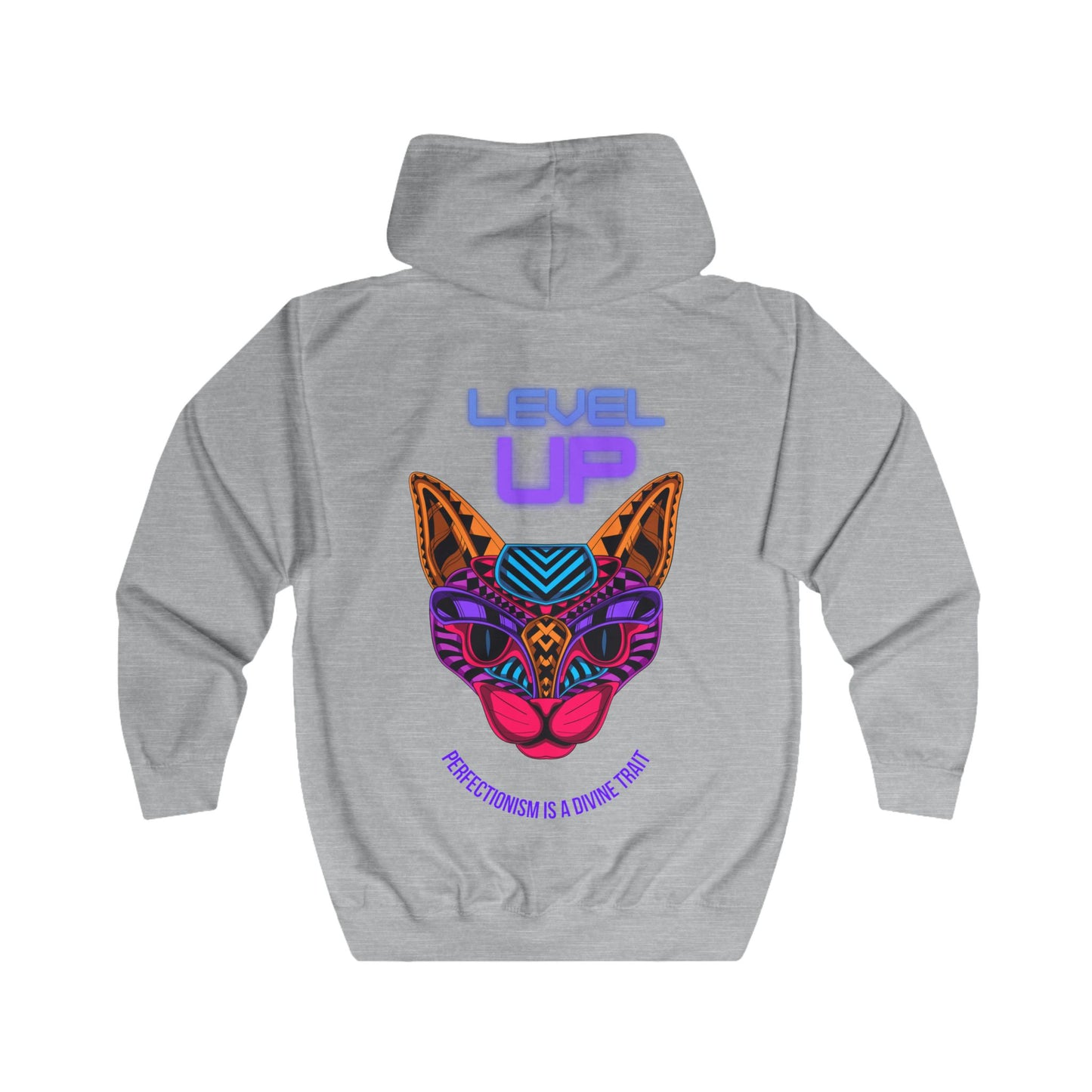 Full Zip Hoodie - 'BADDIE' & 'LEVEL UP' Graphic Design