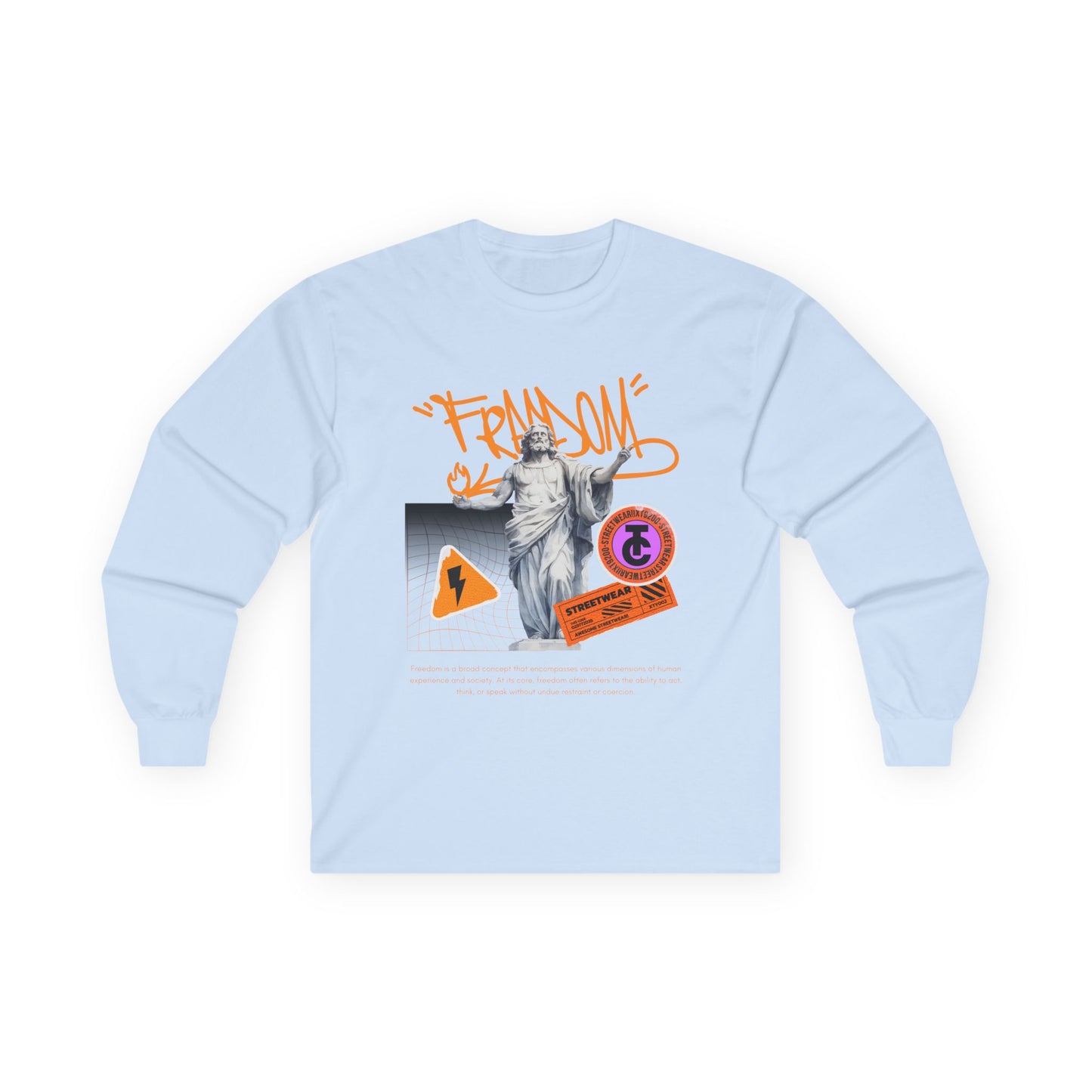 Freedom Statement Long Sleeve Tee - Ultra Cotton - THE CATCH