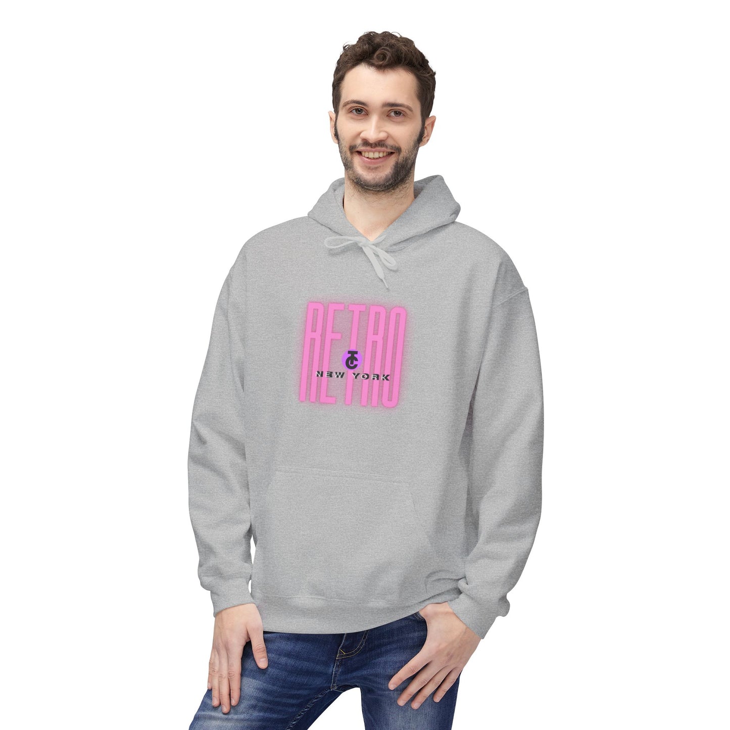Retro New York Fleece Hoodie, 80s Style Sweatshirt, Vintage Hoodie, Casual Streetwear, Trending Fashion - THE CATCH