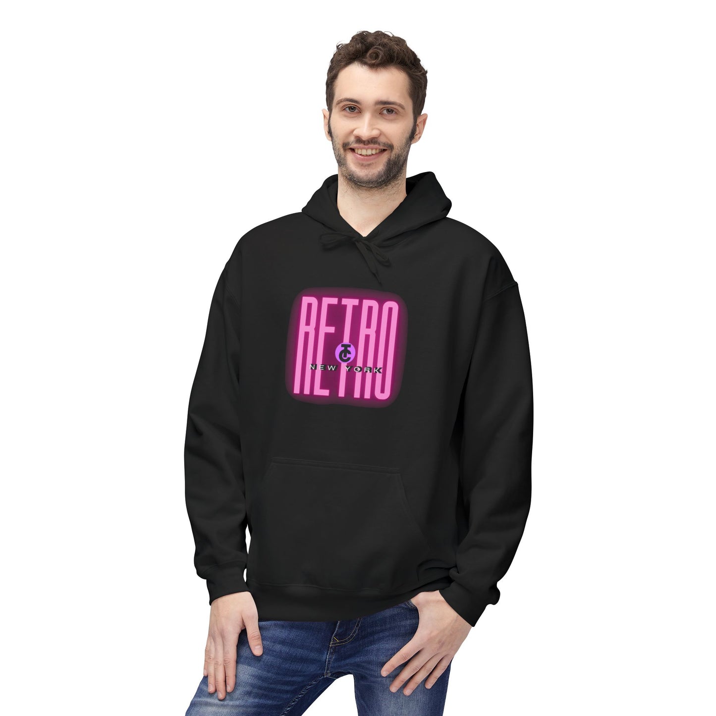 Retro New York Fleece Hoodie, 80s Style Sweatshirt, Vintage Hoodie, Casual Streetwear, Trending Fashion - THE CATCH