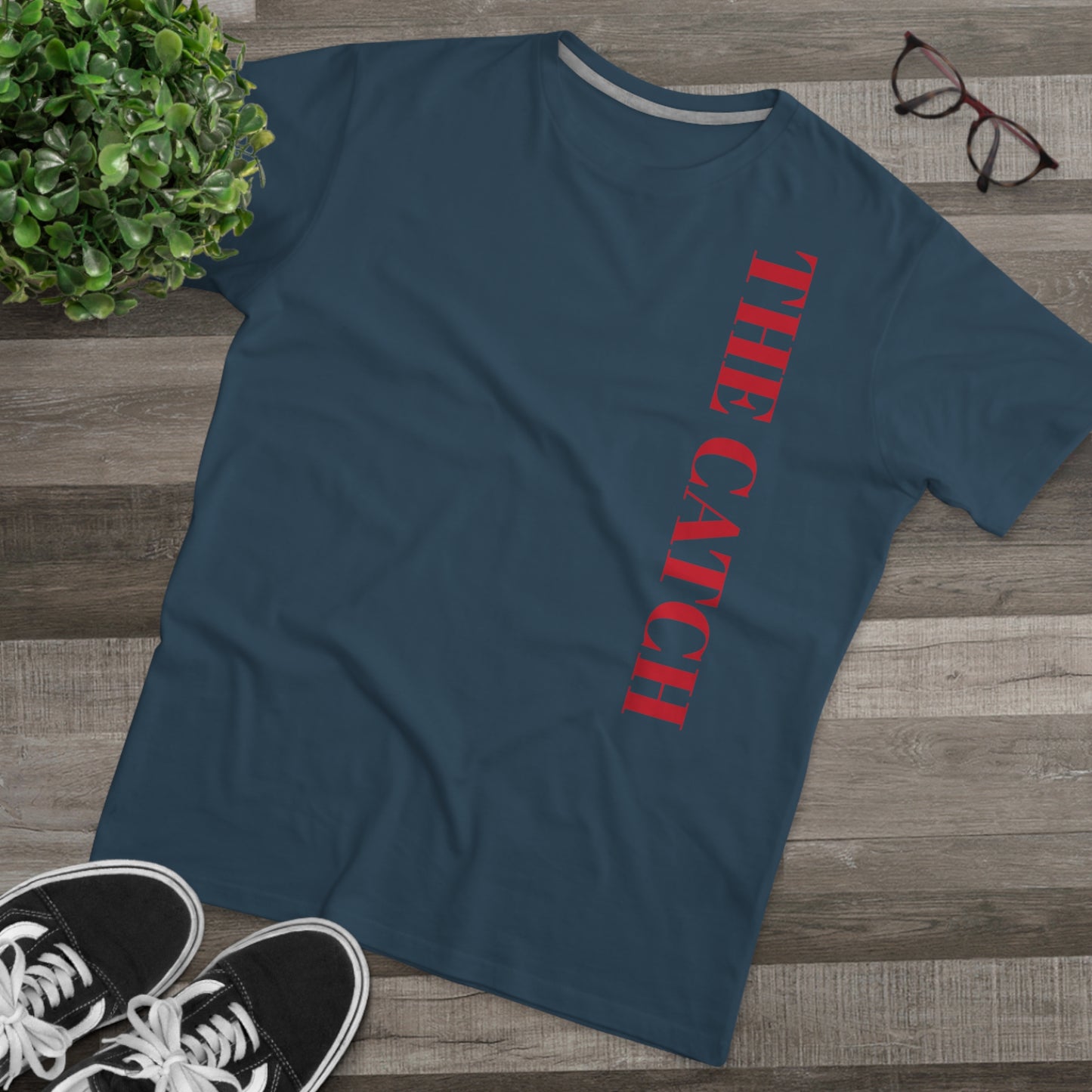 Men's Modern-fit Tee - 'The Catch' Graphic Tee with 'Reincarnation' Design