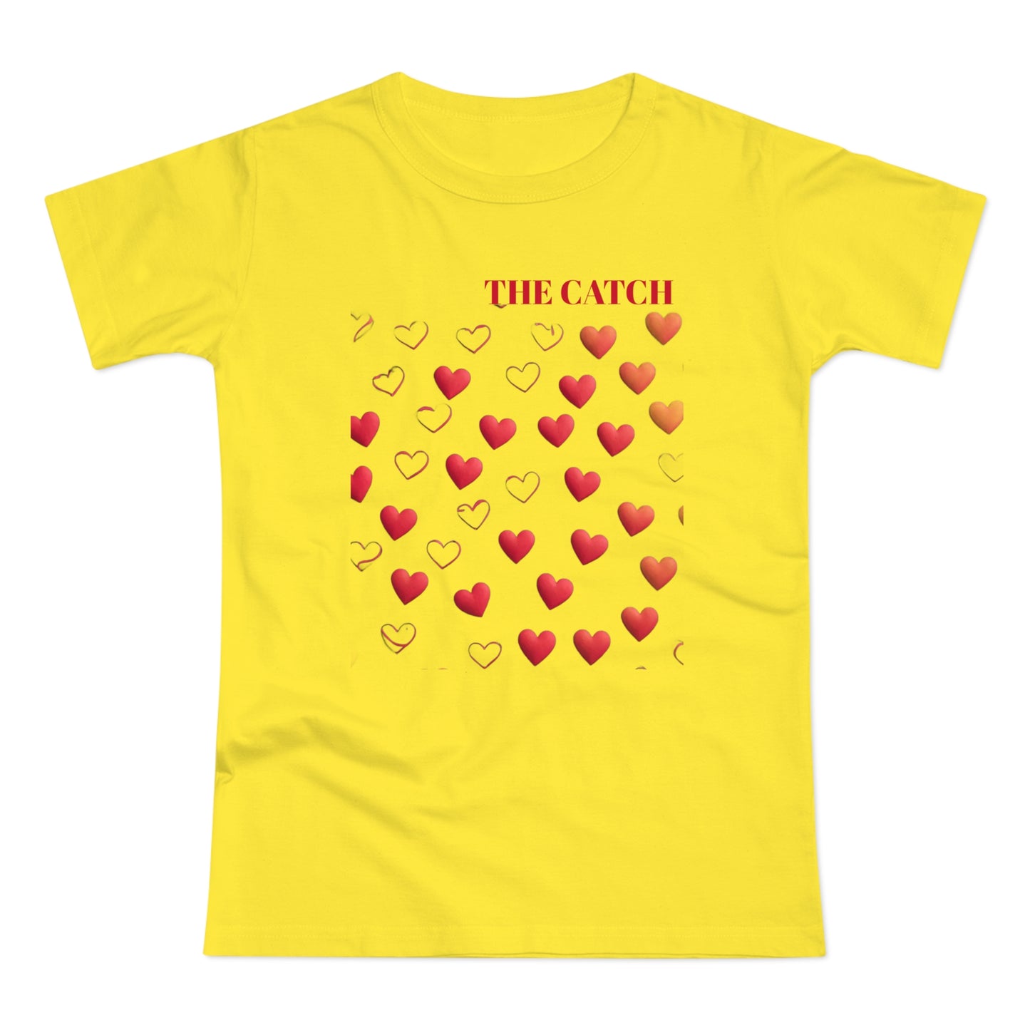 Romantic Hearts Women's T-Shirt - 'The Catch' Design - THE CATCH
