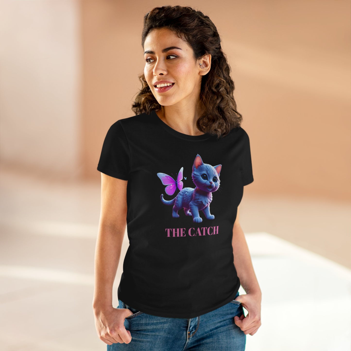 Women's Midweight Cotton Tee - THE CATCH