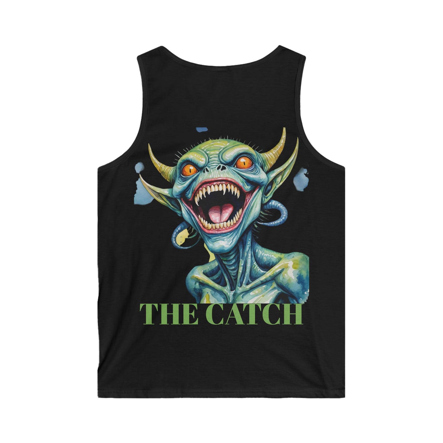 Men's Softstyle Tank Top - "The Catch" Graphic Tee for Summer Adventures