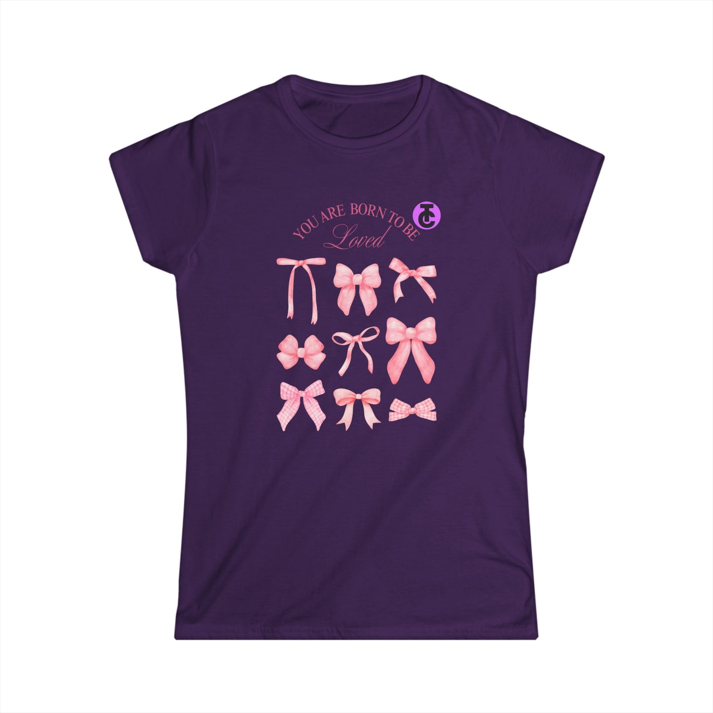 Chic Bow-Themed Women's Softstyle Tee - Perfect for Casual Days, Birthdays, and Celebrations, Birthday Gift, Cute Graphic Shirt - THE CATCH