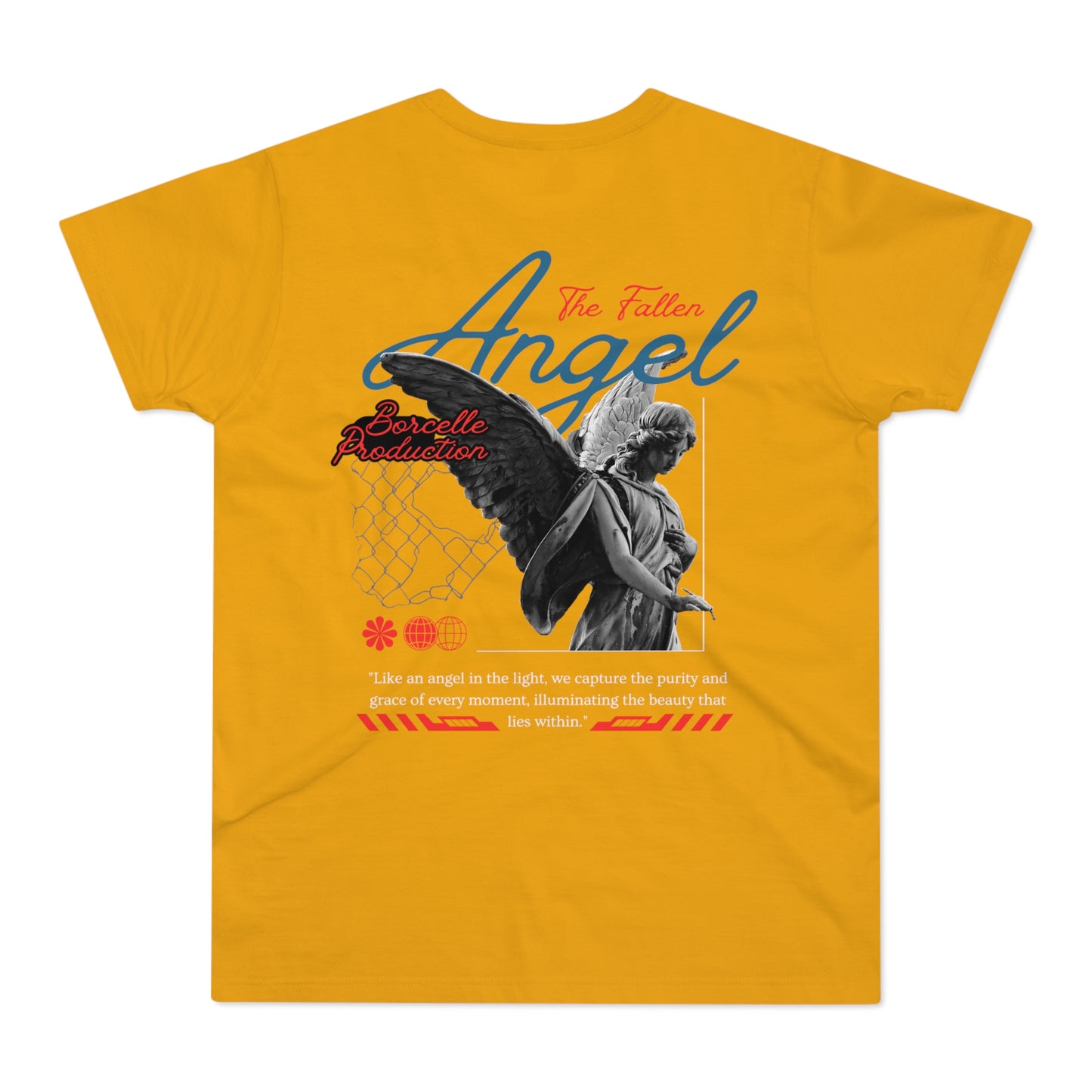 Men's Graphic T-Shirt - 'The Catch' Fallen Angel Design