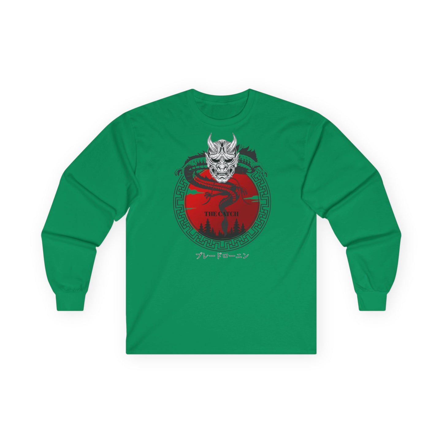 Graphic Long Sleeve Tee - Bold Asian Inspired Design