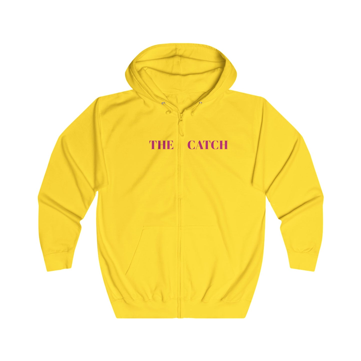 Full Zip Hoodie - City Girl Tokyo Vibes - Bright Yellow Streetwear