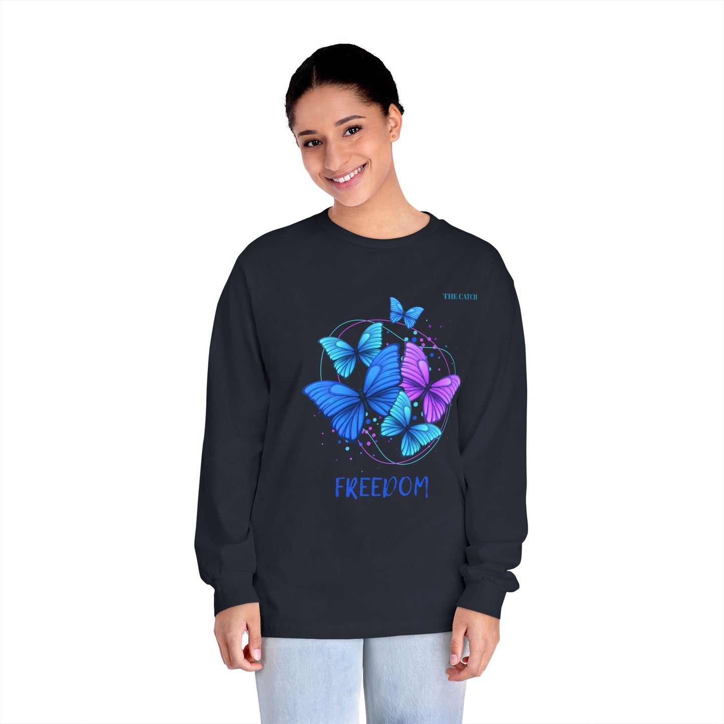 Butterfly Freedom Long Sleeve T-Shirt for All Occasions - THE CATCH