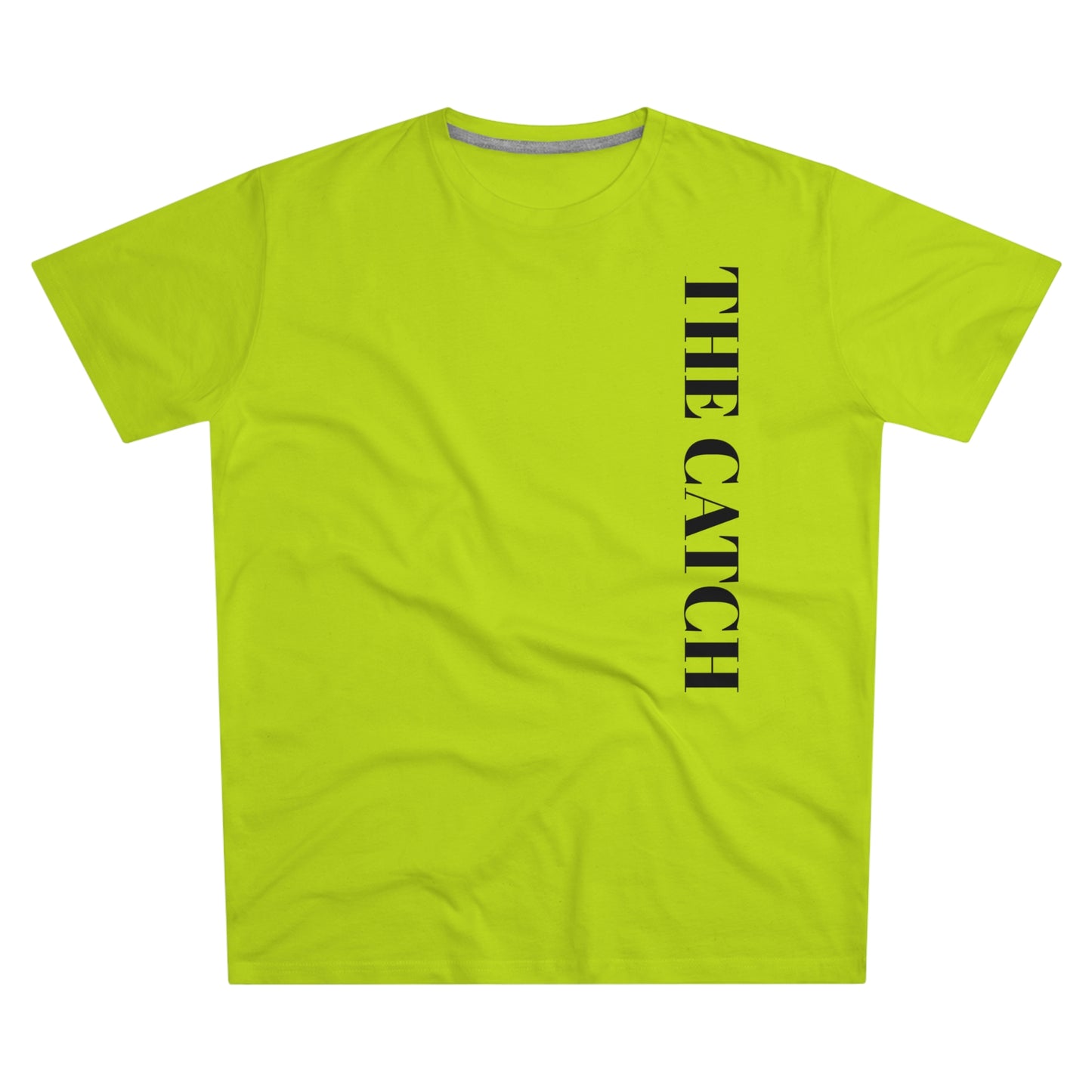 Urban Fashion Men's Modern-fit Tee - 'THE CATCH' Graphic Shirt for Trendsetters - THE CATCH