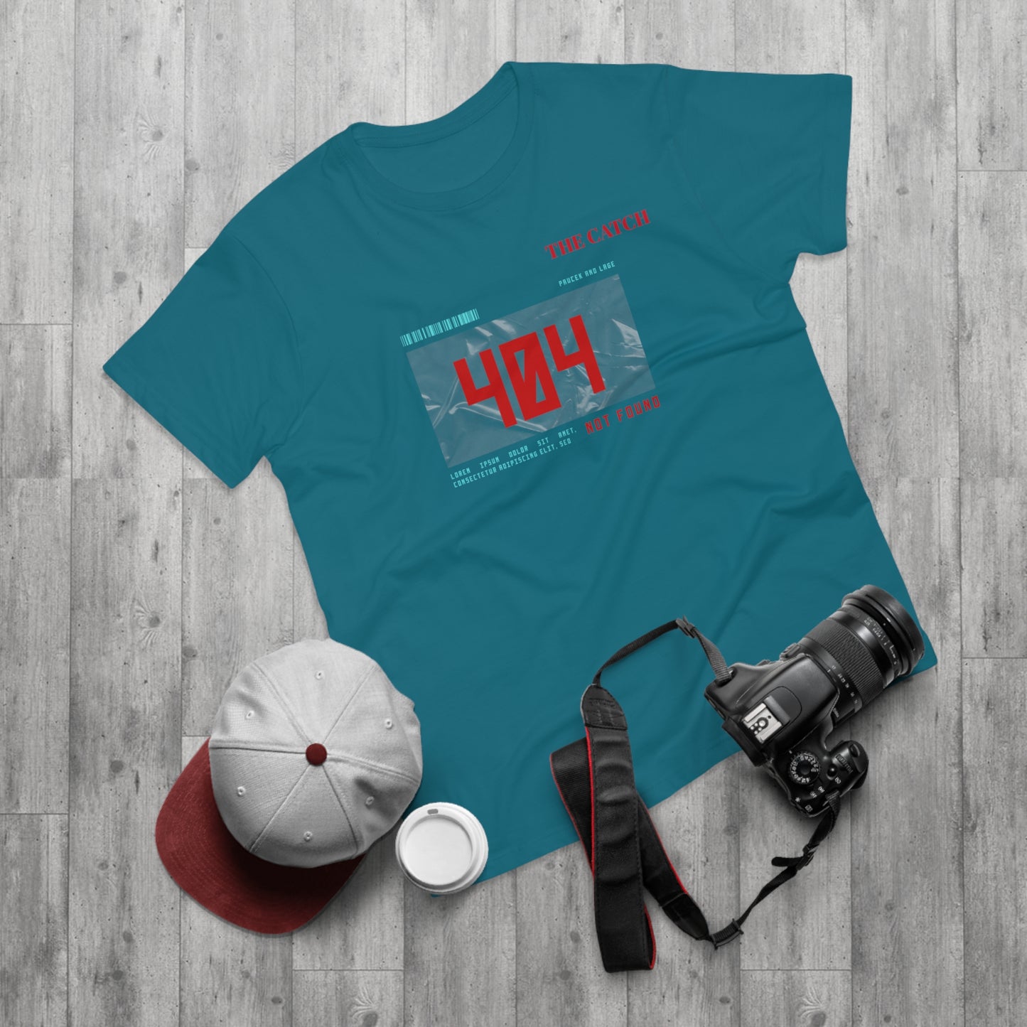 404 Not Found Graphic T-Shirt for Men - Casual Retro Tee