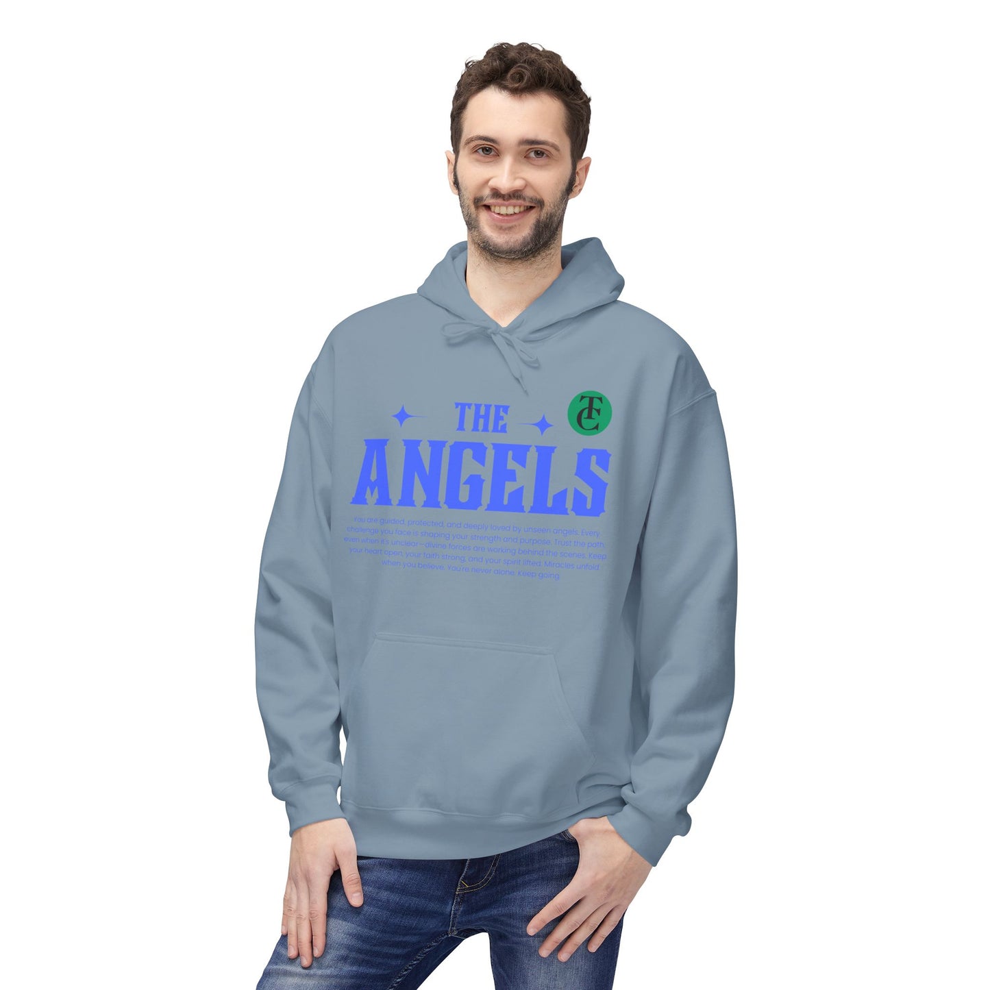Angels Graphic Hoodie -Midweight Softstyle Fleece for Casual Comfort