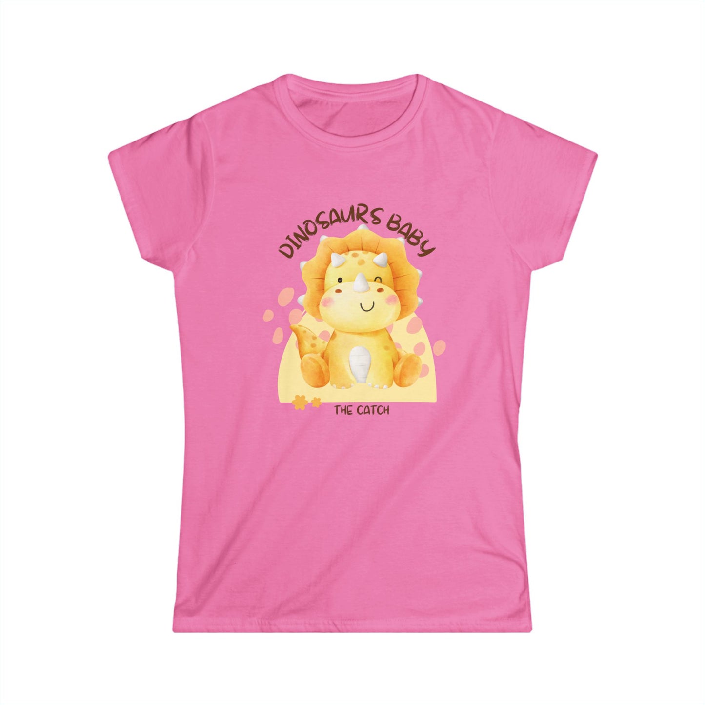 Cute Dinosaur Baby Graphic Tee, Perfect for Kids Birthdays, Baby Showers, Fun Gifts, Playtime Essentials, Lightweight Summer Wear - THE CATCH