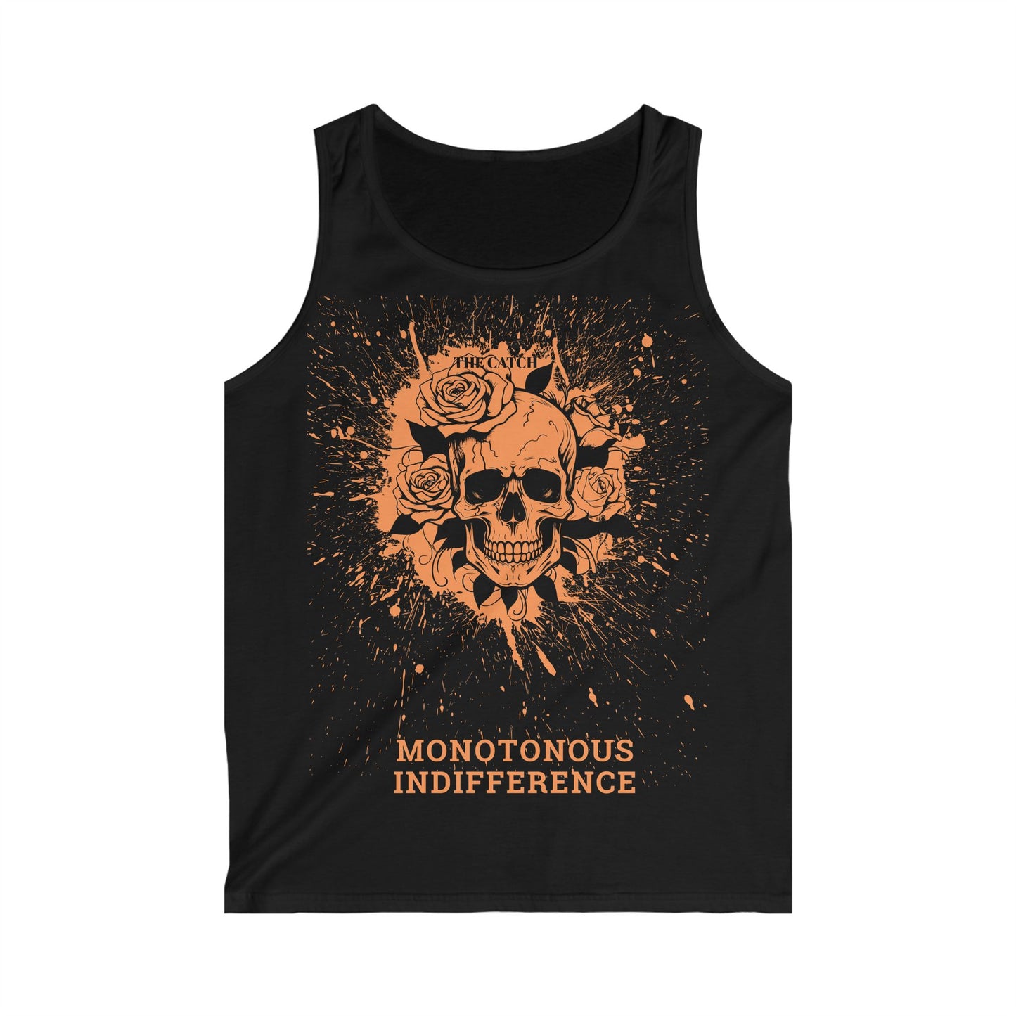 Men's Softstyle Tank Top - Monotonous Indifference Skull Design