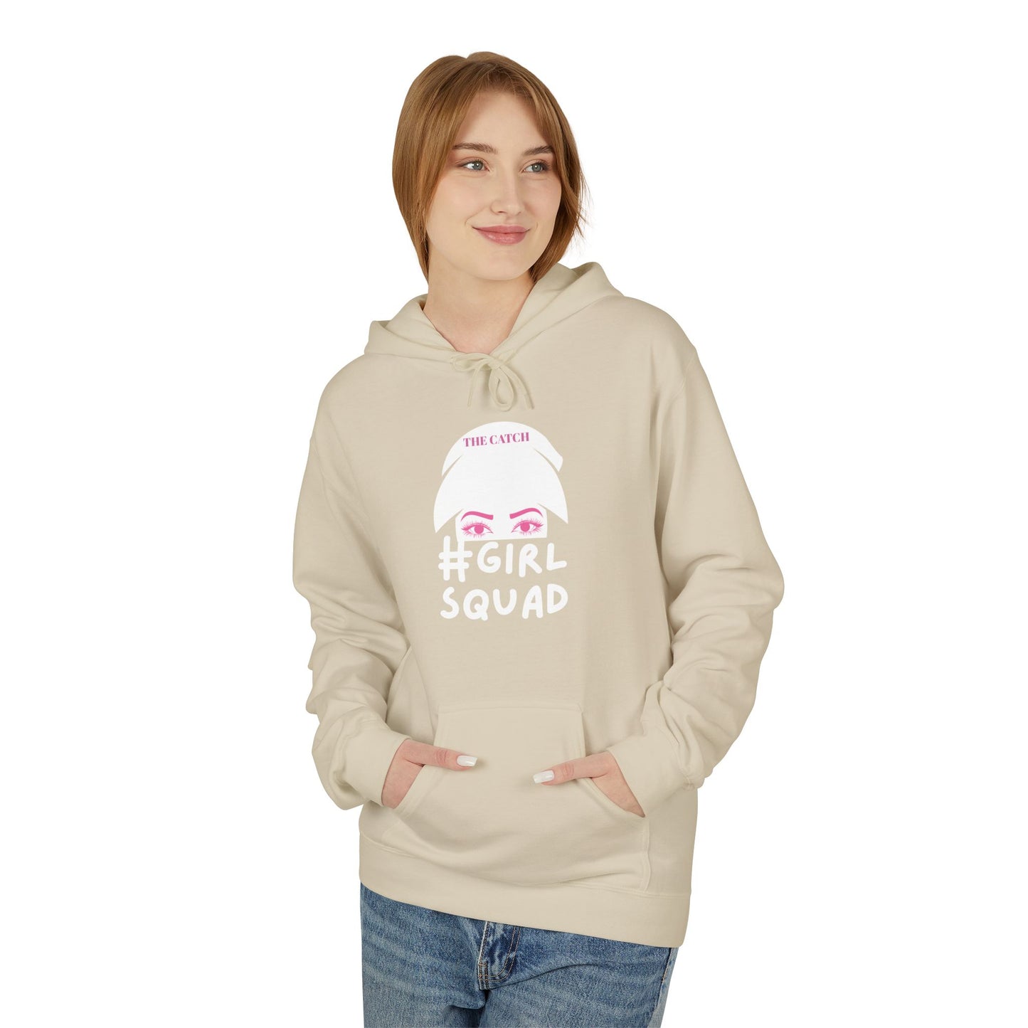 #GirlSquad Softstyle Fleece Hoodie – Perfect for Friends' Gatherings & Cozy Days
