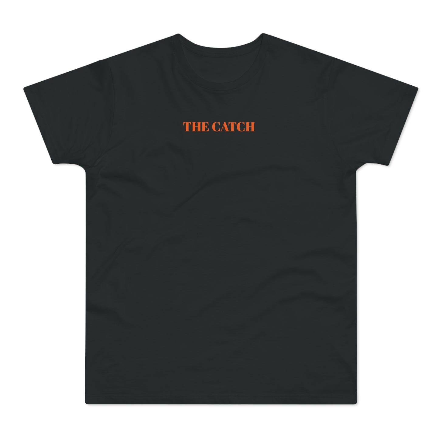 Men's Orange T-Shirt with 'The Catch' and Authentic Design - Perfect for Casual Wear & Gifts