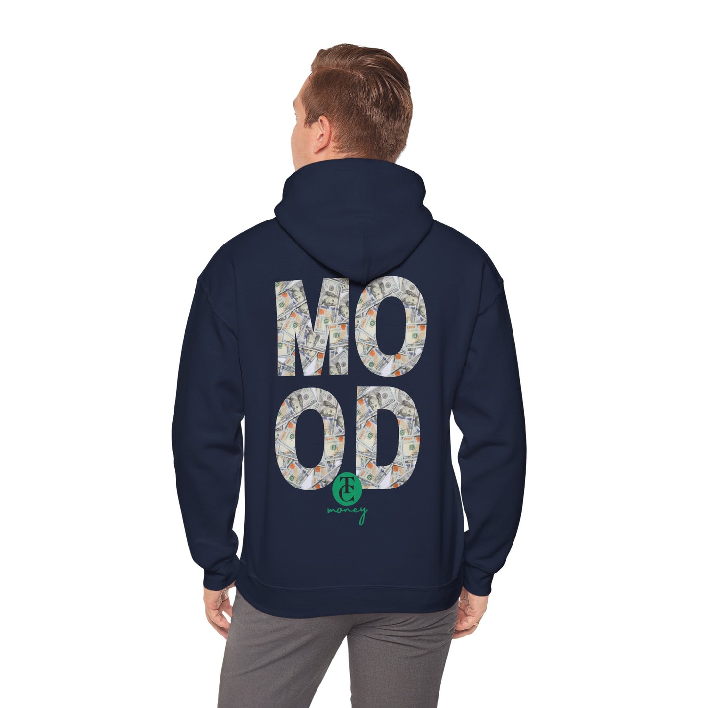 Trendy Hooded Sweatshirt - 'MOOD' Graphic, Comfortable Streetwear, Gift for Friends, Cozy Lounge Wear, Casual Outfit