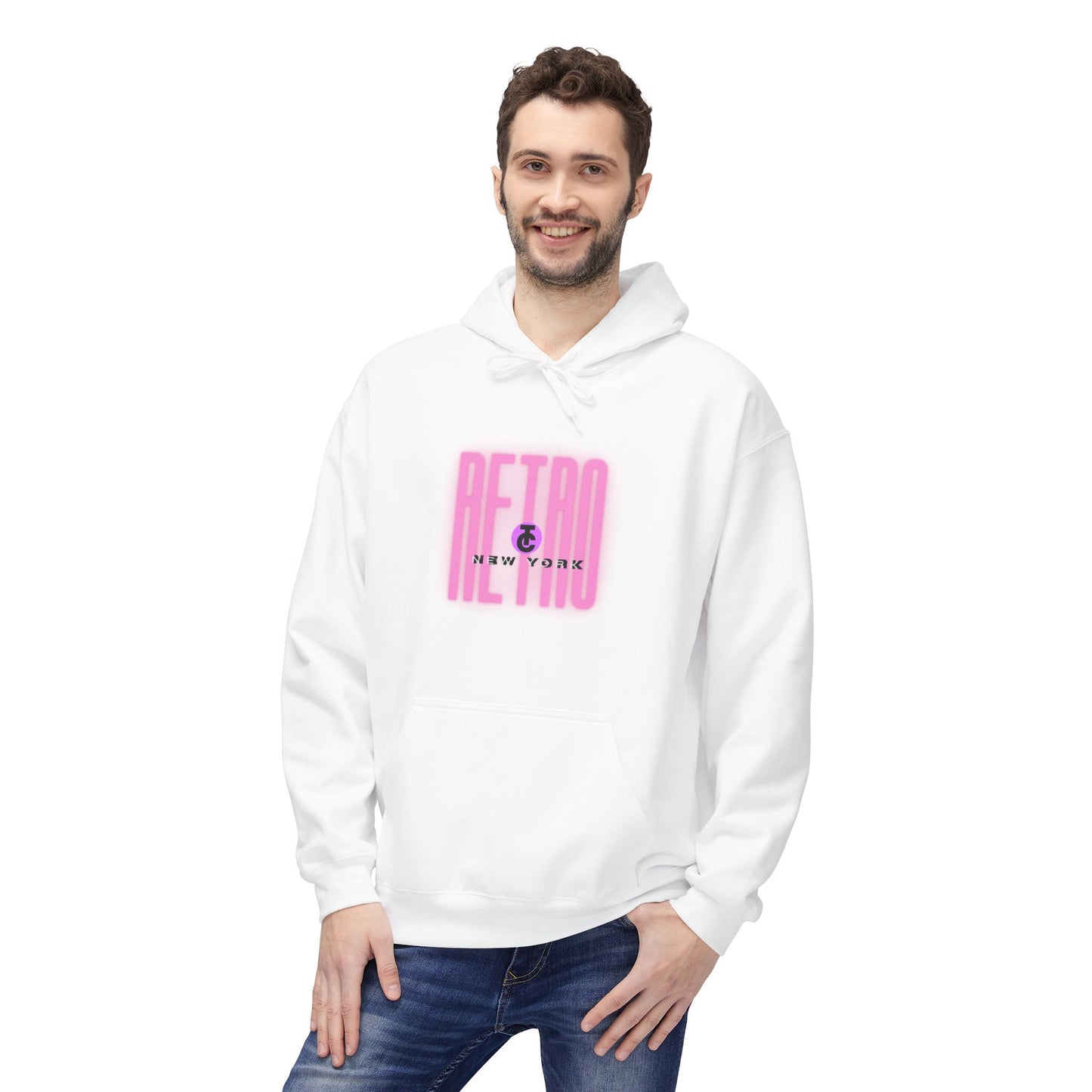 Retro New York Fleece Hoodie, 80s Style Sweatshirt, Vintage Hoodie, Casual Streetwear, Trending Fashion - THE CATCH
