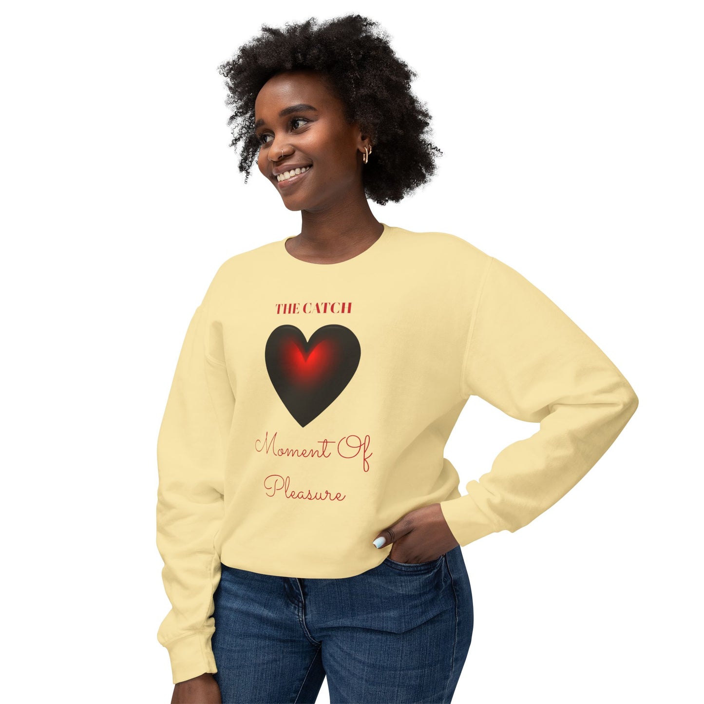 Woman's Lightweight Crewneck Sweatshirt - THE CATCH